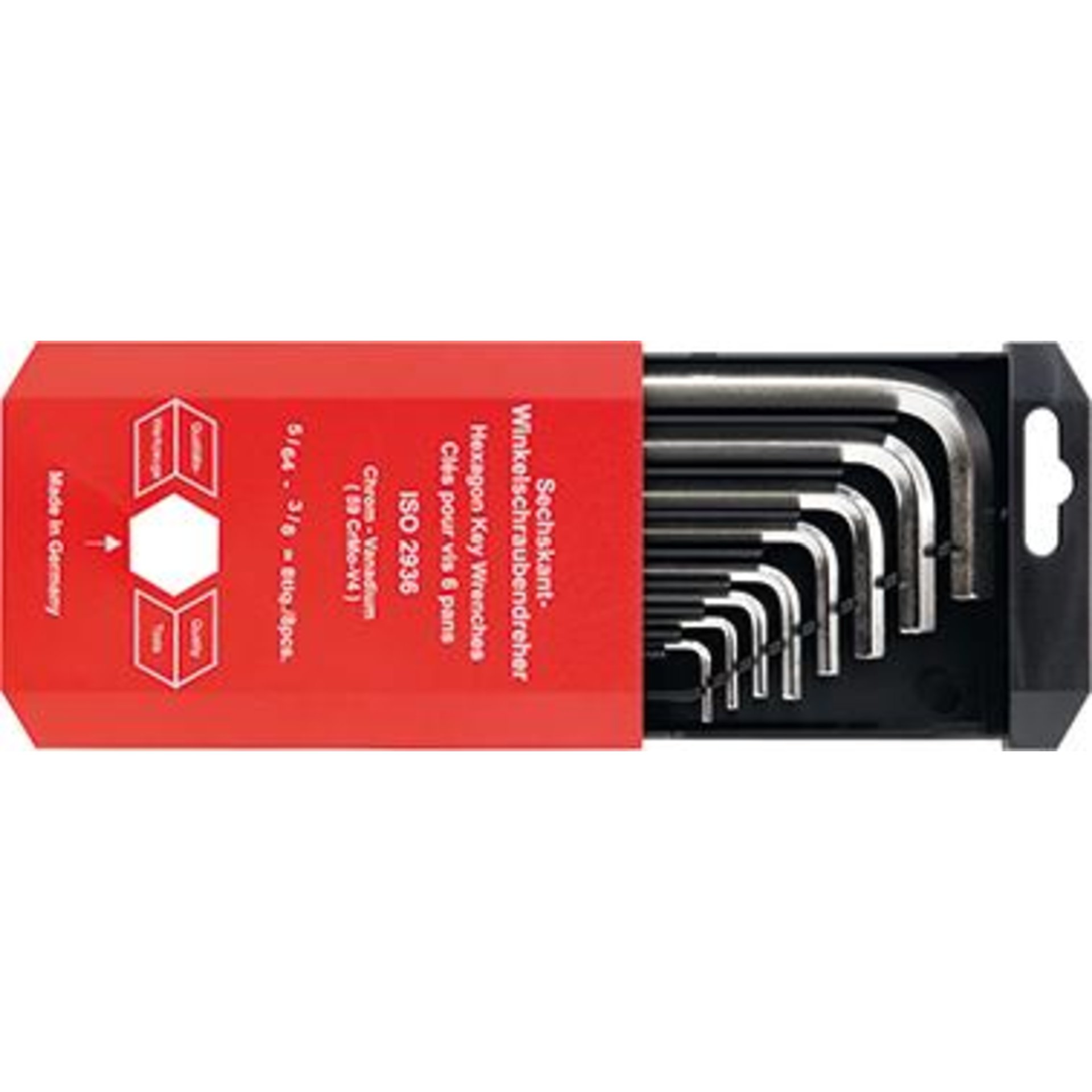 Winkelschraubendreher- Satz Innensechskant 5/64"-3/8" FORMAT