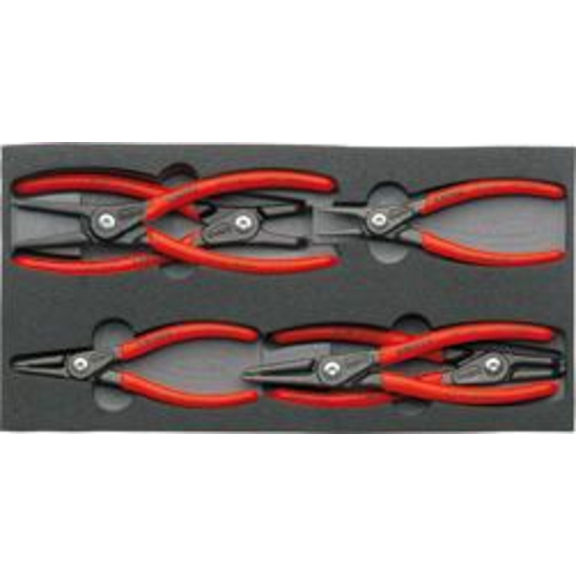 LOT DE PINCES CIRCLIPS EN PLATEAU MOUSSE