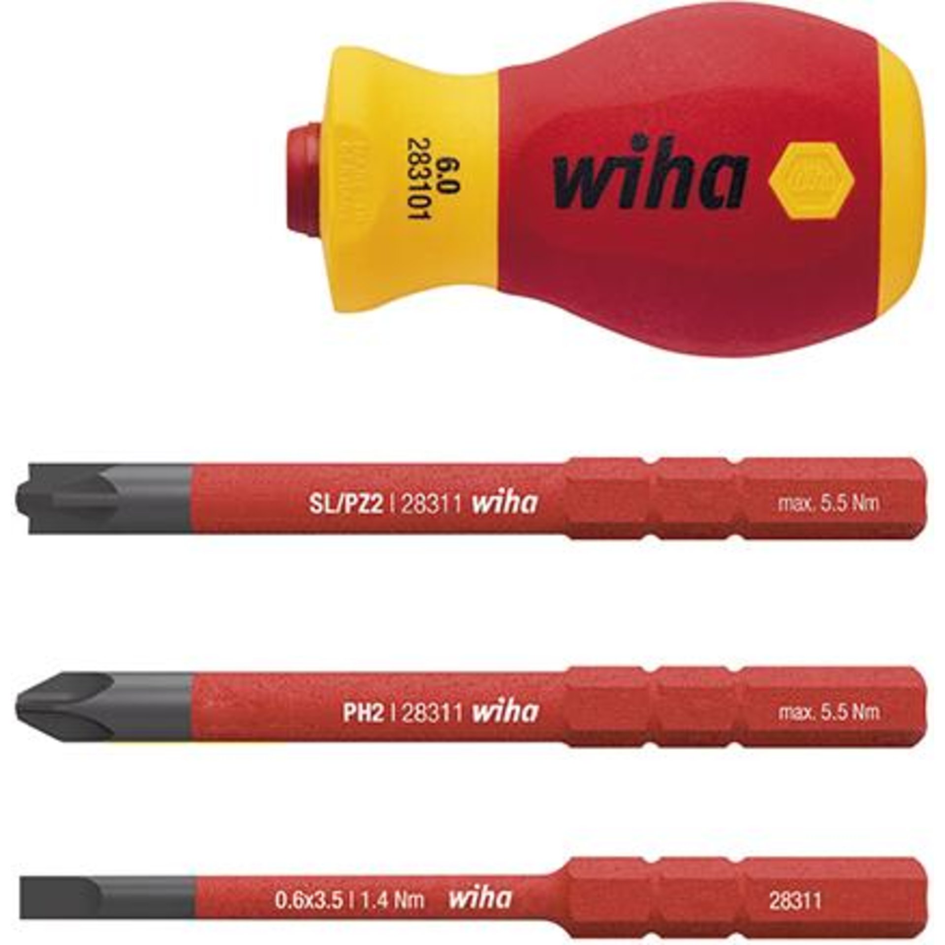 Stubby-Satz VDE 4-teilig slimVario Wiha