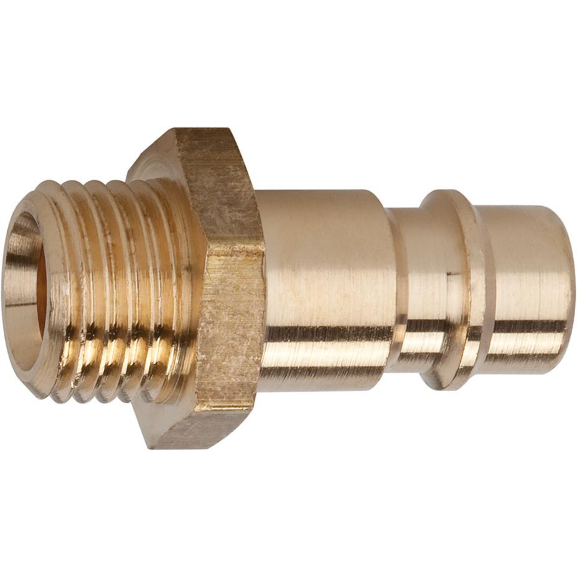 Stecknippel für Kupplung NW 7,2-7,8, Messing, AG G1/4" RIEGLER