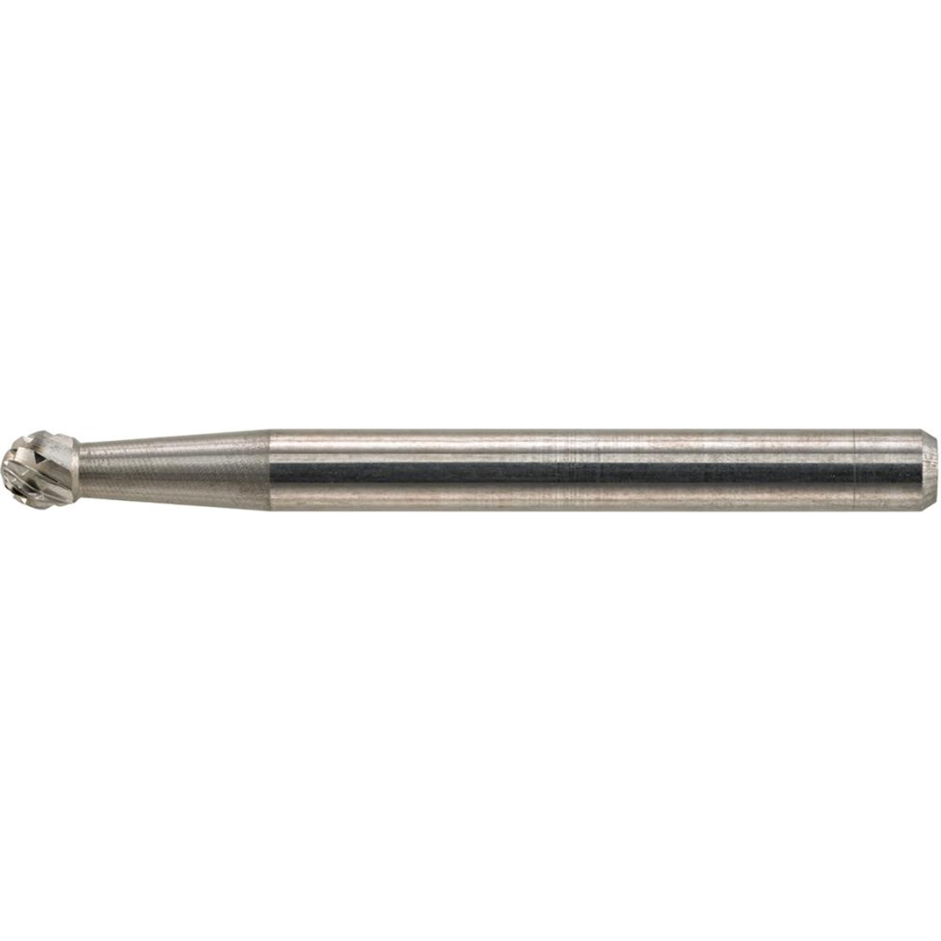 Hartmetall-Kleinfrässtift (Rotorfräser) DIN 8033 – Schaft-Ø 3 mm, Kugelform KUD, Zahnung C
