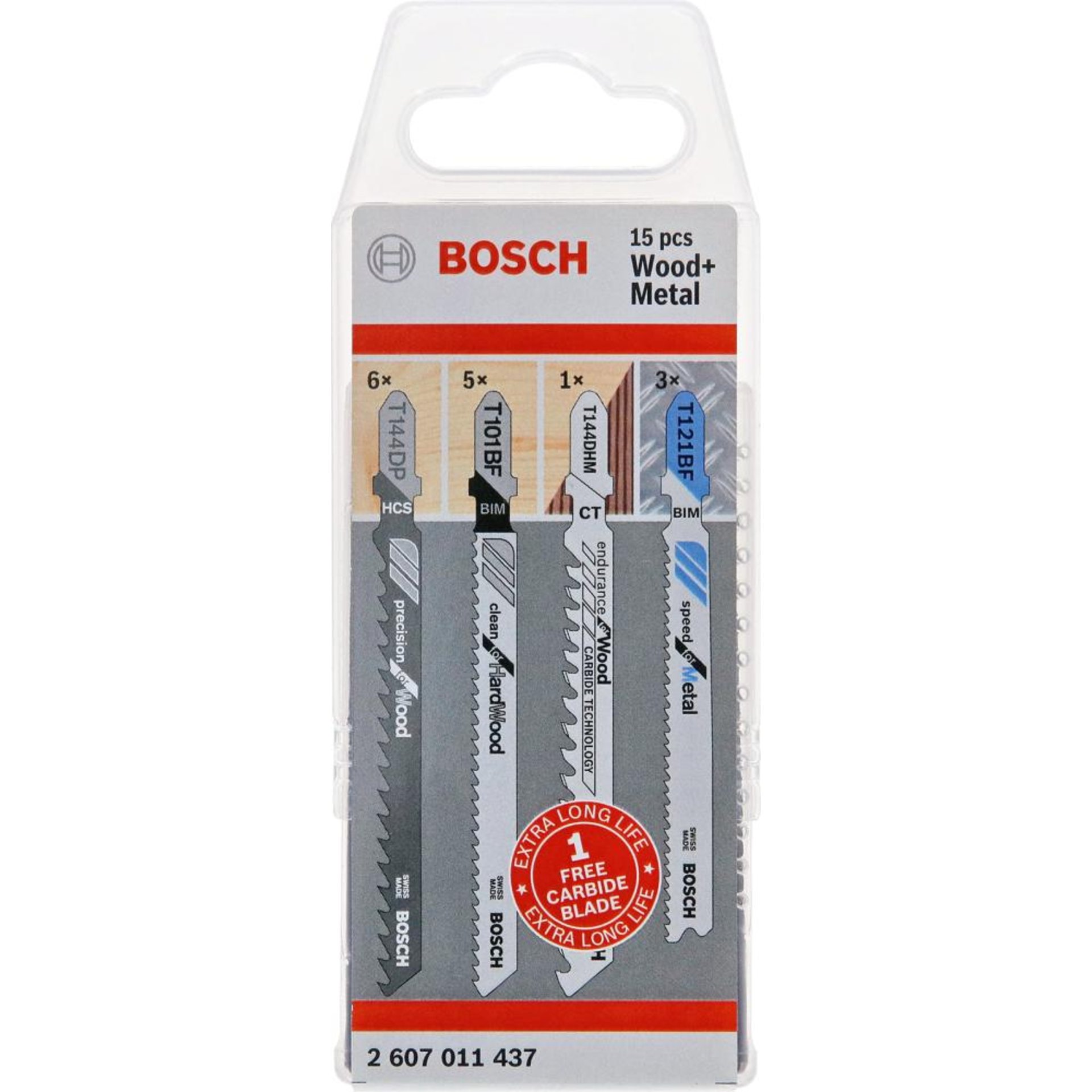 Stichsägeblatt-Set Wood and Metal 15-teilig Bosch