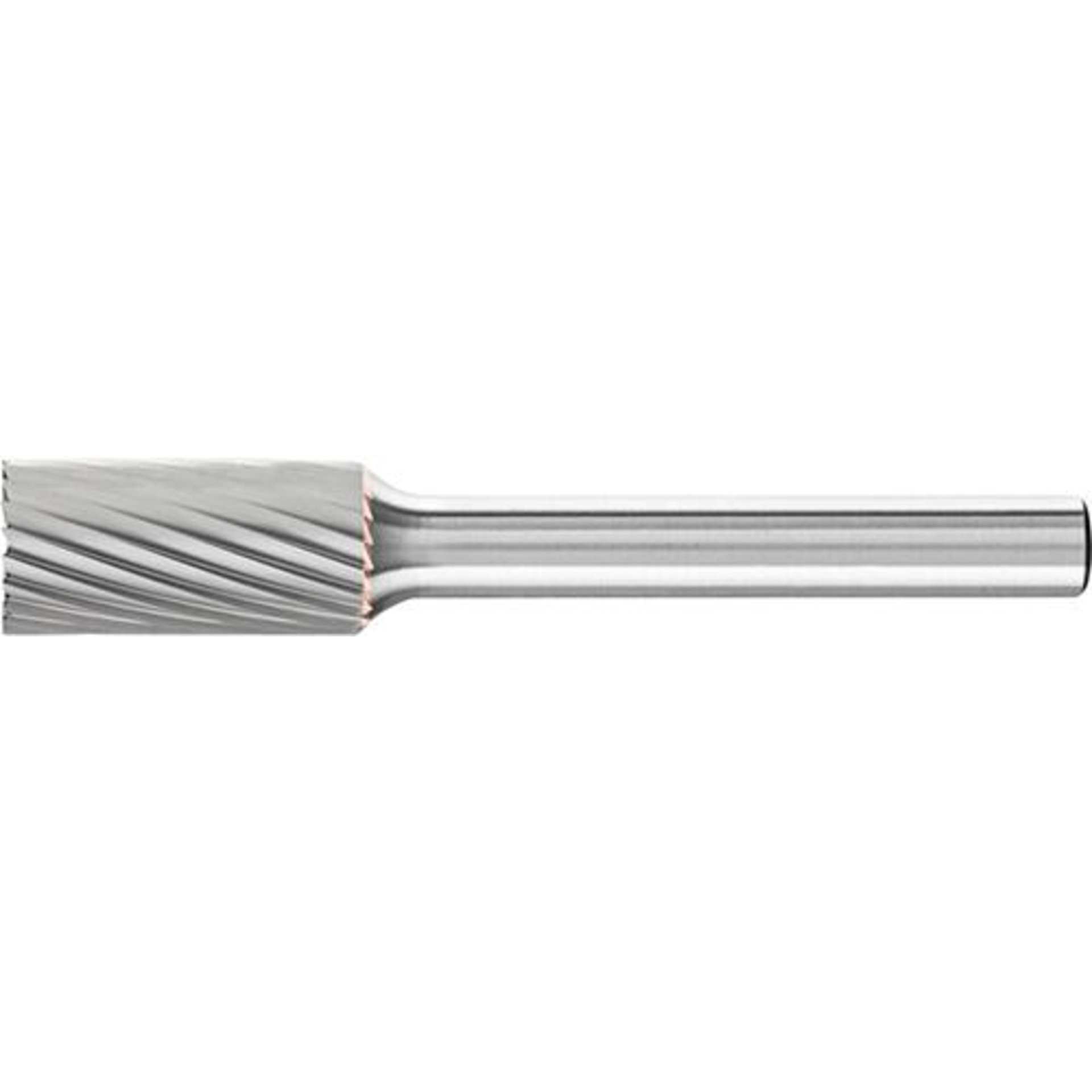 Hartmetallfrässtift (Rotorfräser) DIN 8033 – Schaft-Ø 6 mm, Zylinderform ZYA-S, mit Stirnverzahnung, Zahnung 3