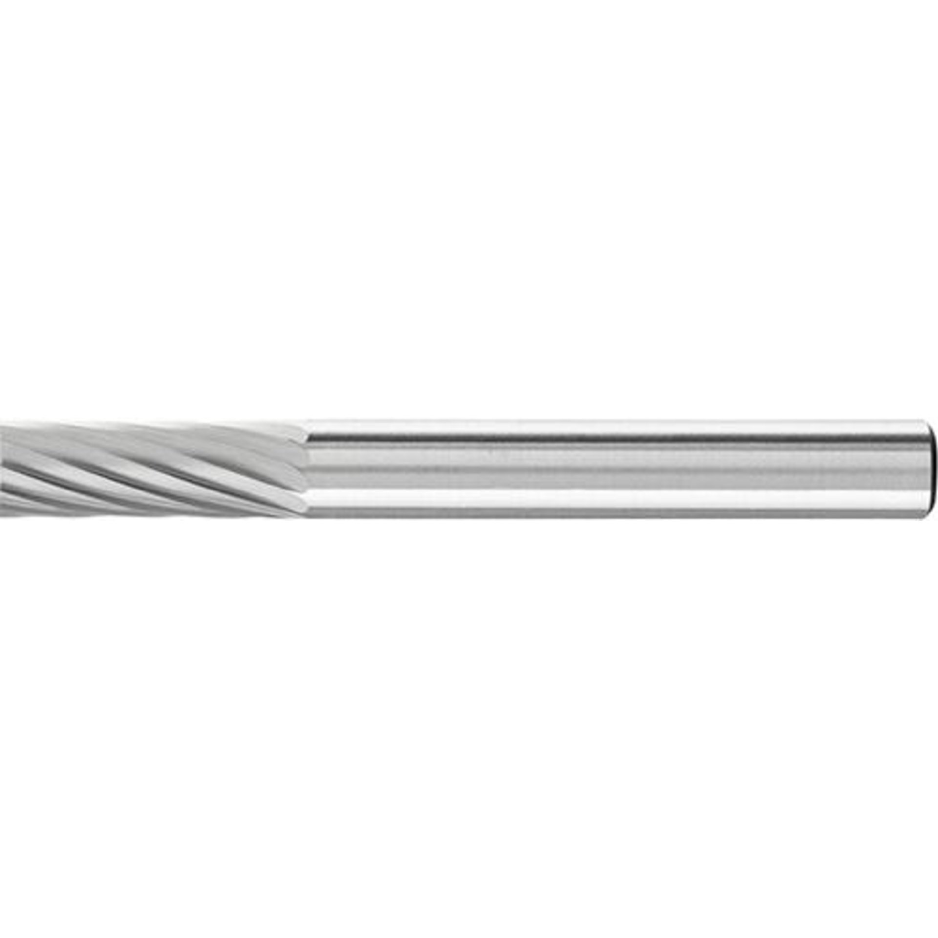 Hartmetallfrässtift (Rotorfräser) DIN 8033 – Schaft-Ø 6 mm, Zylinderform ZYA, ohne Stirnverzahnung, Zahnung 3