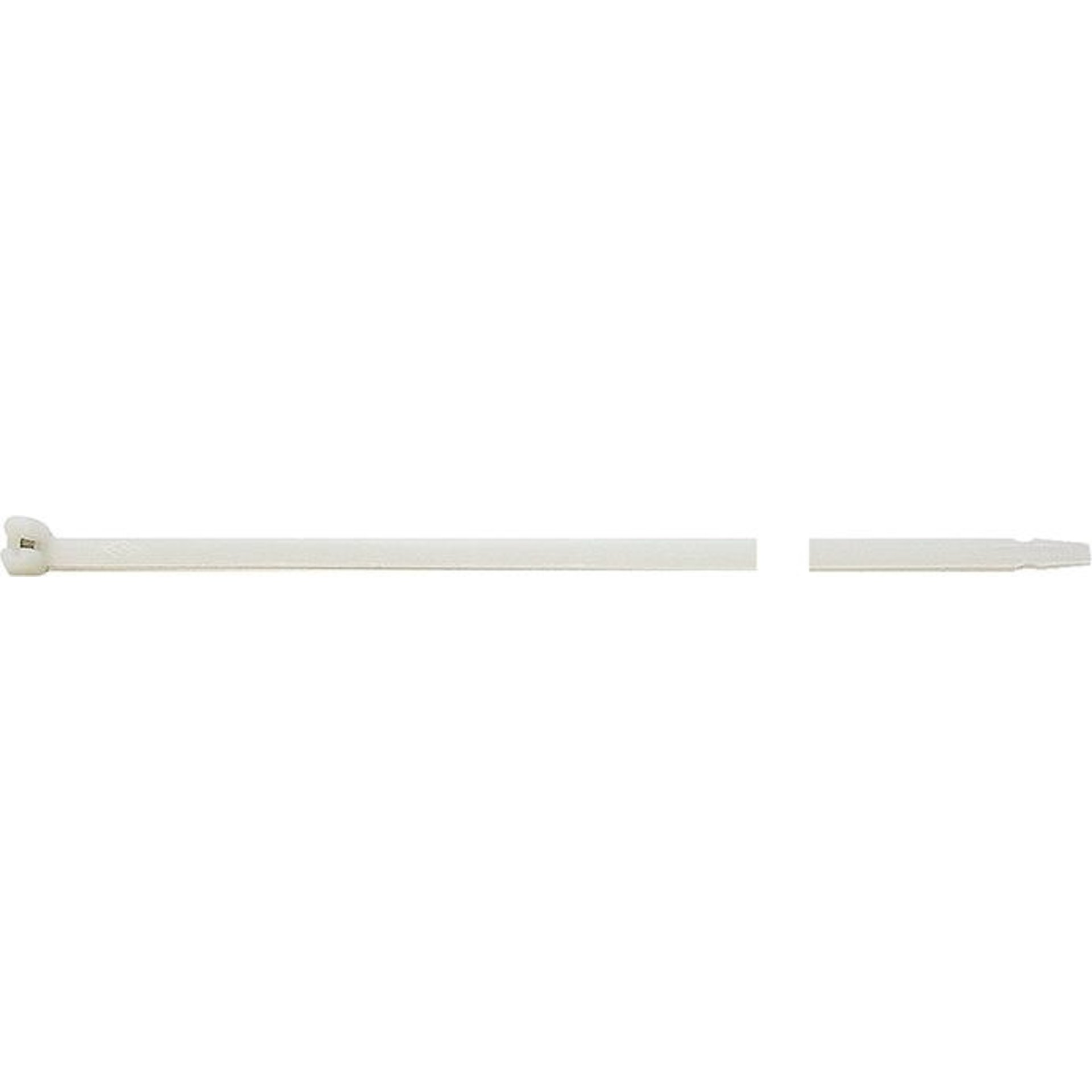 Kabelbinder Nylon natur 100x2,5mm a100Stück mit Stahlnase SapiSelco