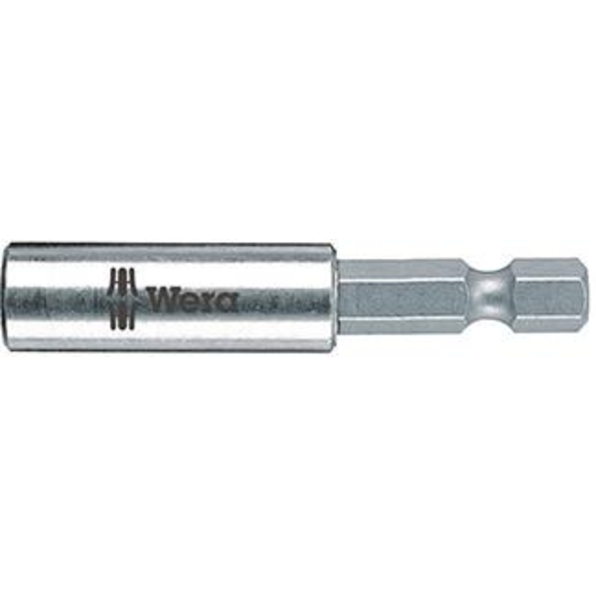 Bithalter 1/4" für 1/4" Bits Magnet + Sprengring 75mm Wera
