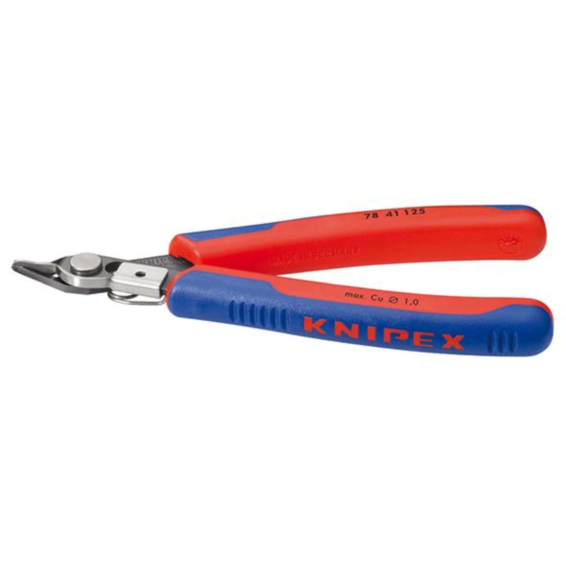KNIPEX 78 41 125 Electronic Super Knips® mit Mehrkomponenten-Hüllen brüniert 125 mm