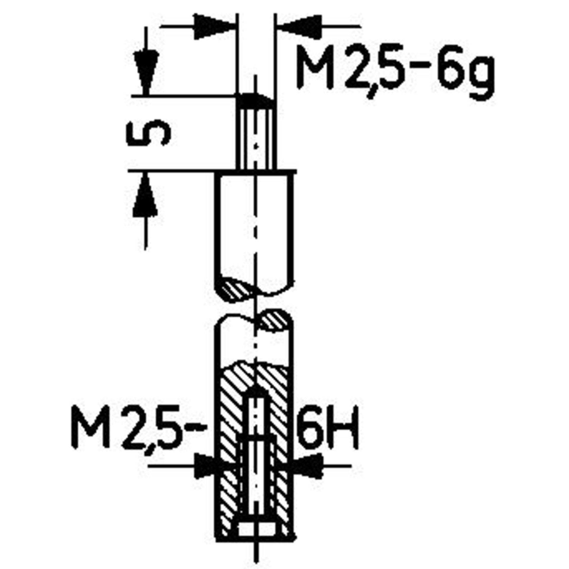 Verlängerungsstück für Messeinsatz 20mm KÄFER