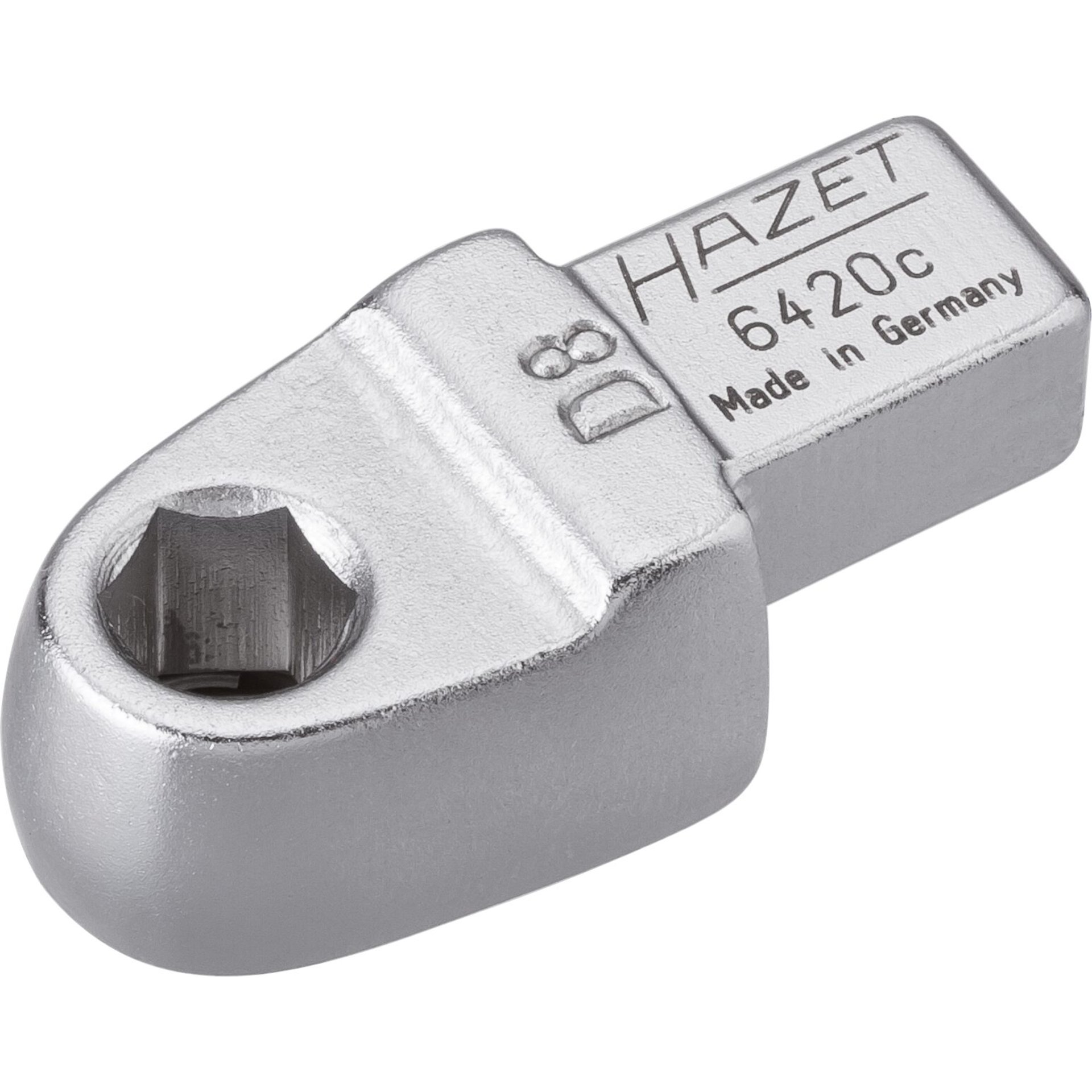 HAZET Einsteck-Halter für Bits 6420C ∙ 9 x 12 mm Einsteck-Vierkant ∙ 5/16 Zoll (8 mm) Sechskant hohl ∙ 41.5 mm