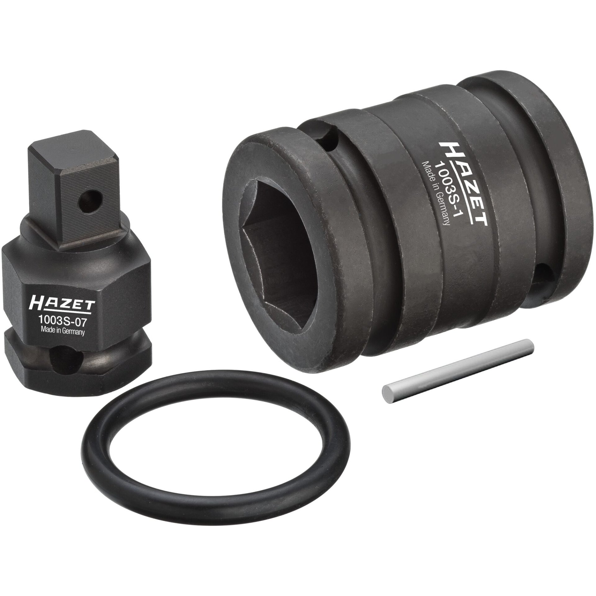 HAZET Adapter reducer 1007S-7/4 ∙ 3/4 inch (20 mm) square, hollow ∙ 1/2 inch (12.5 mm) square, solid