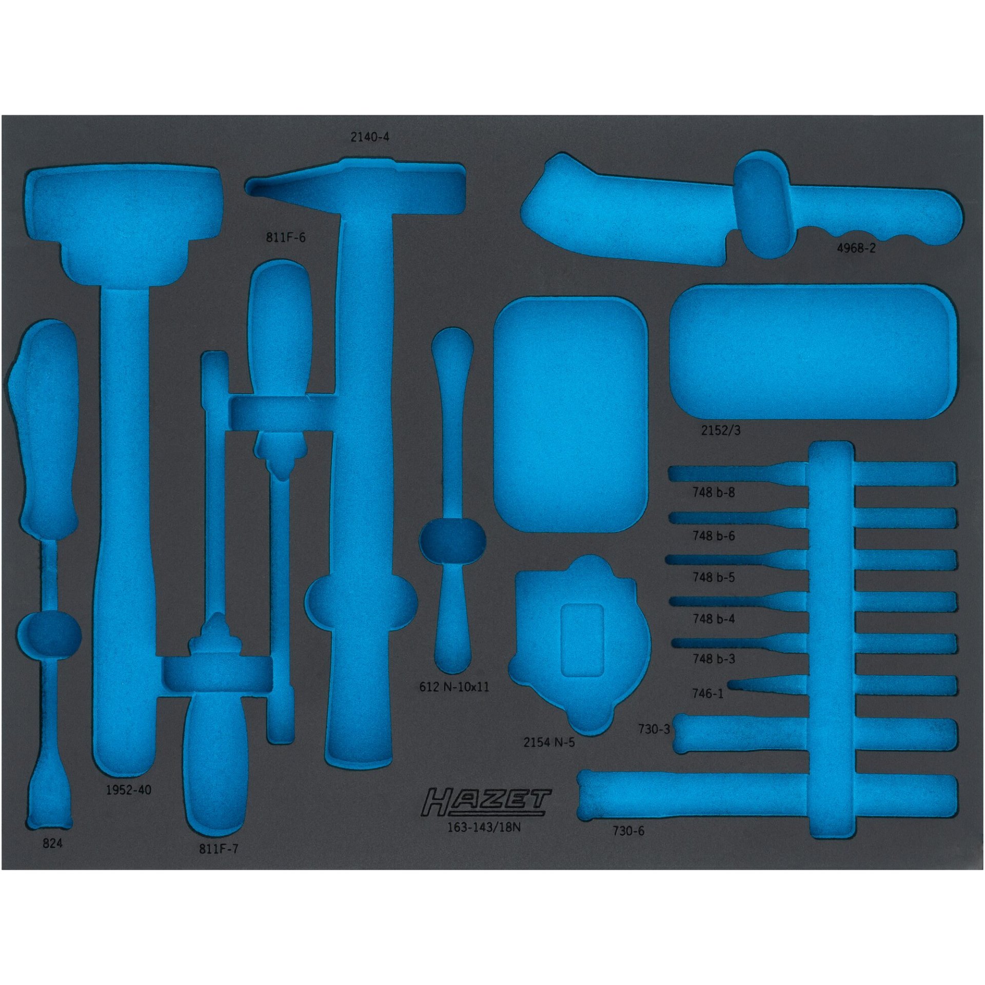 03 ∙ Leereinlage ∙ „Safety-Insert-System“ 163L ∙ 3/3+ ∙ 519 x 392 mm)