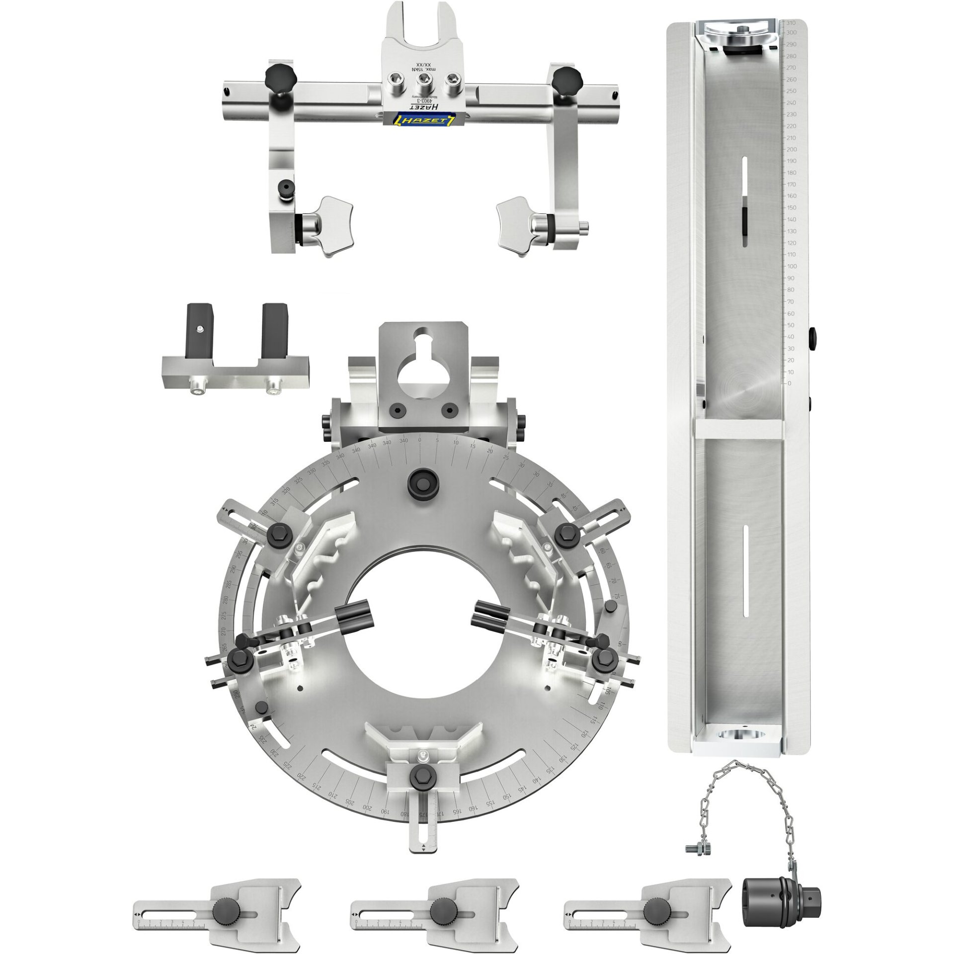 HAZET Stationaire universele veerspannerset ∙ 3-delig 4903/3 ∙ 3‑delig ∙ Aantal gereedschappen: 3