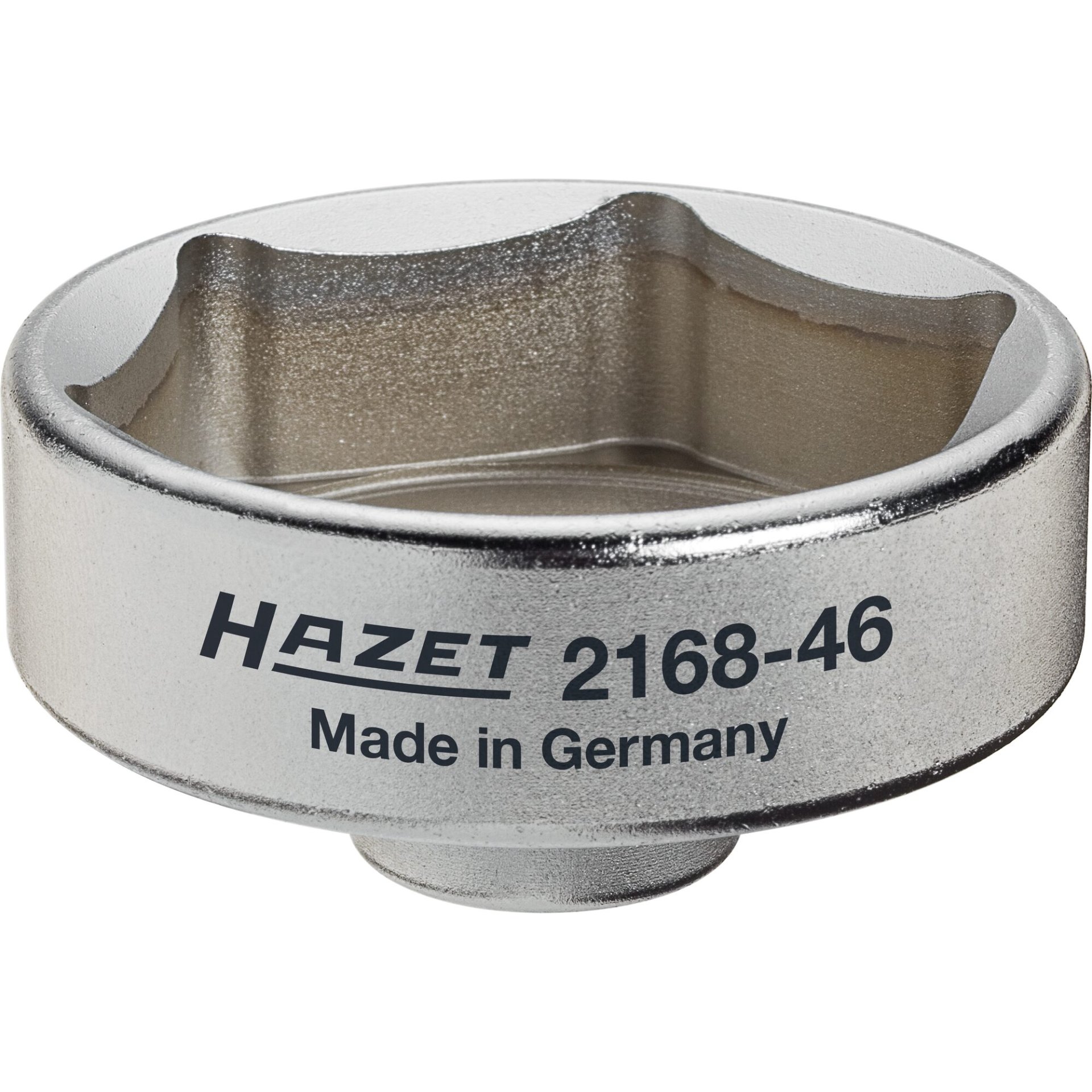 HAZET Ad-Blue® filter wrench 2168-46 ∙ 3/8 inch (10 mm) square, hollow ∙ Outside hexagon profile ∙ size 46