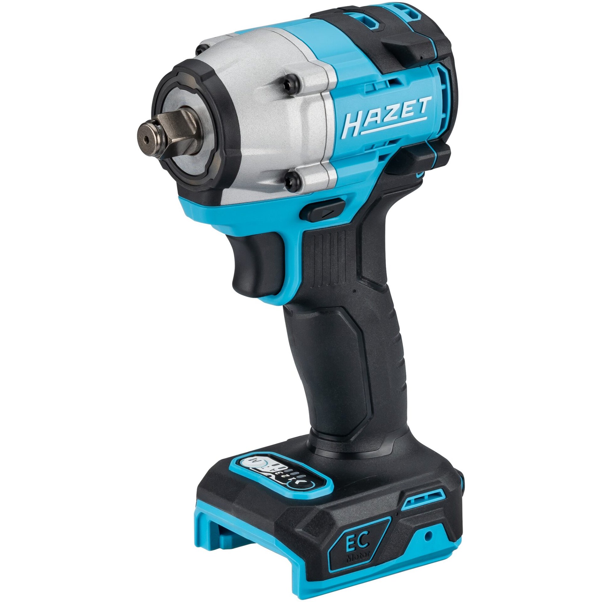 HAZET Akku-Schlagschrauber 9512-600 ∙ Lösemoment maximal [Nm]: 600 Nm ∙ 1/2 Zoll (12,5 mm) Vierkant massiv ∙ L x B x H: 125 mm x 78 mm x 208 mm