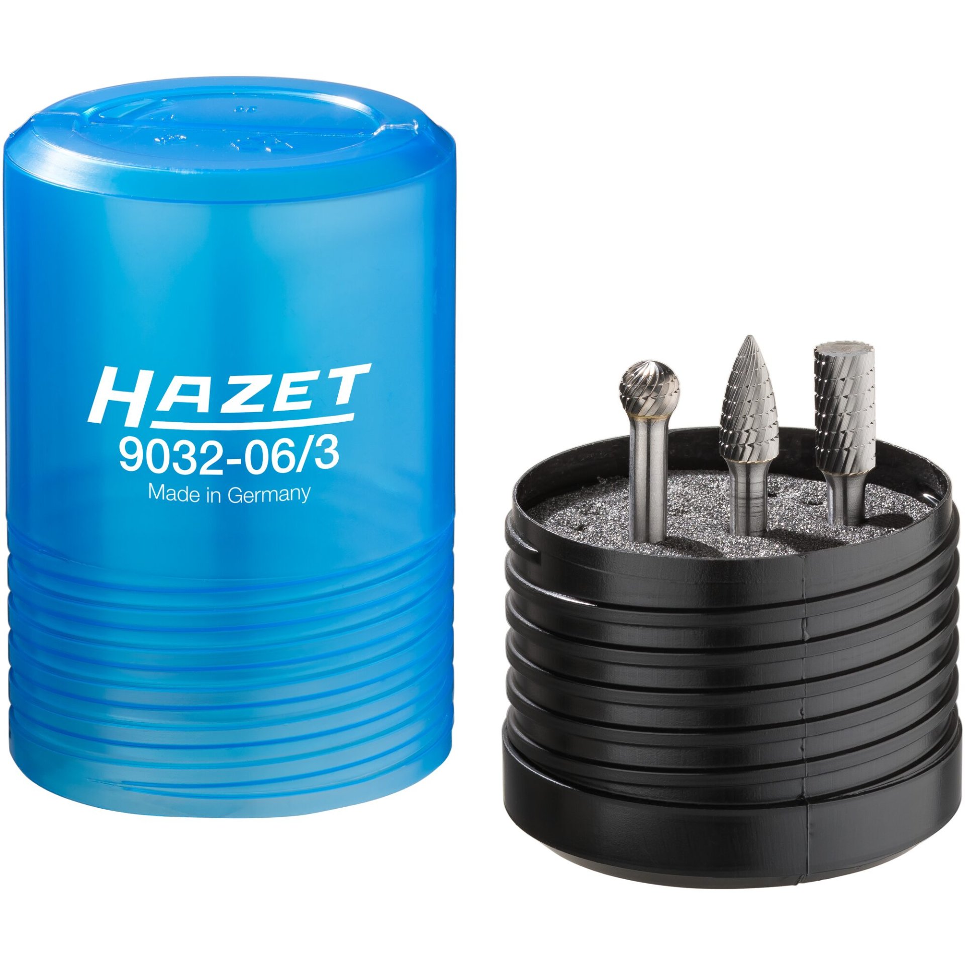 HAZET Jeu de fraises sur tiges en métal dur ∙ 6 mm 9032-06/3 ∙ 3 pièces ∙ Nombre d'outils : 3