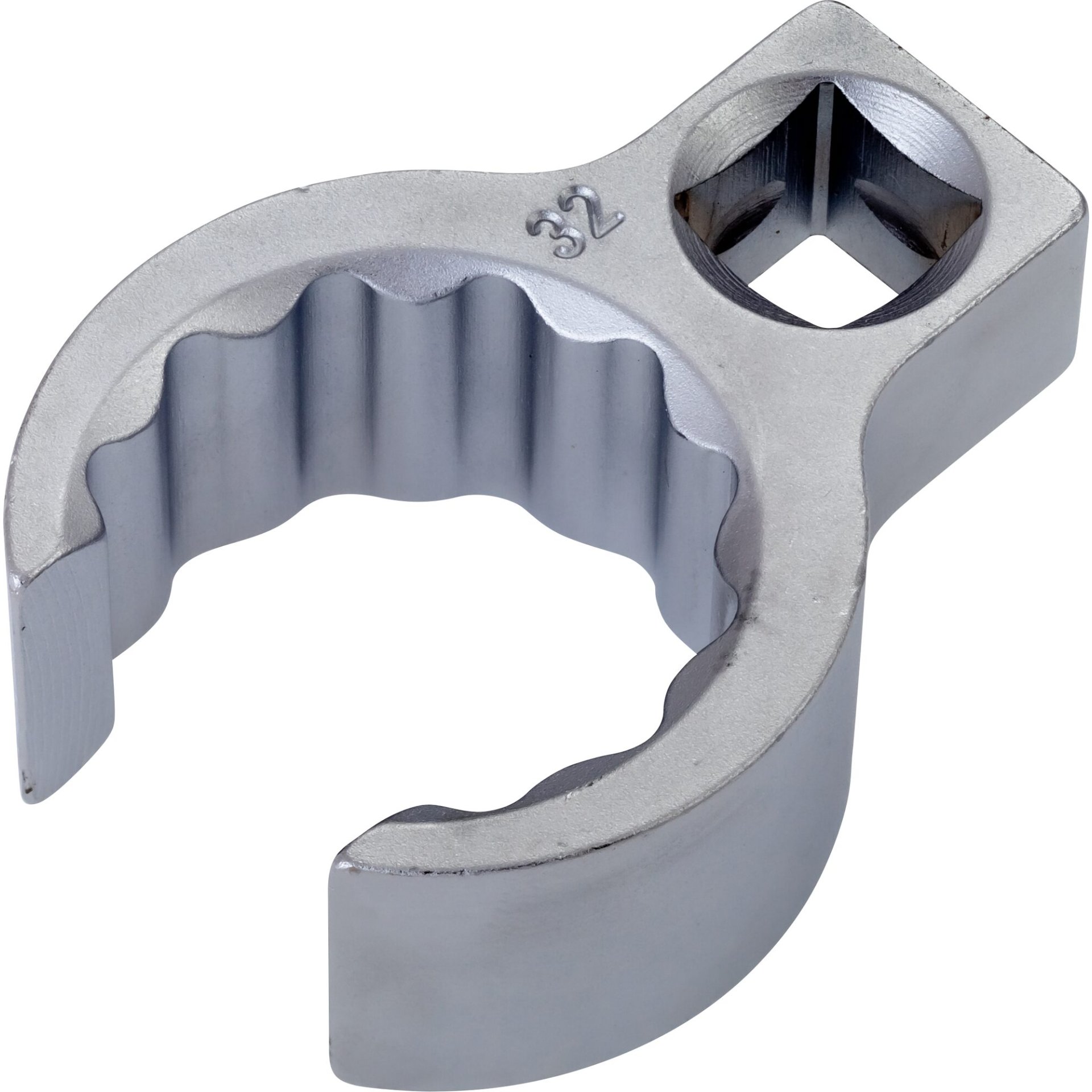 HAZET Ringschlüssel ∙ offen 848Z-32 ∙ 1/2 Zoll (12,5 mm) Vierkant hohl ∙ Außenprofil Doppelsechskant ∙ SW 32 mm ∙ Innenvierkant 12,5 = 1⁄2″