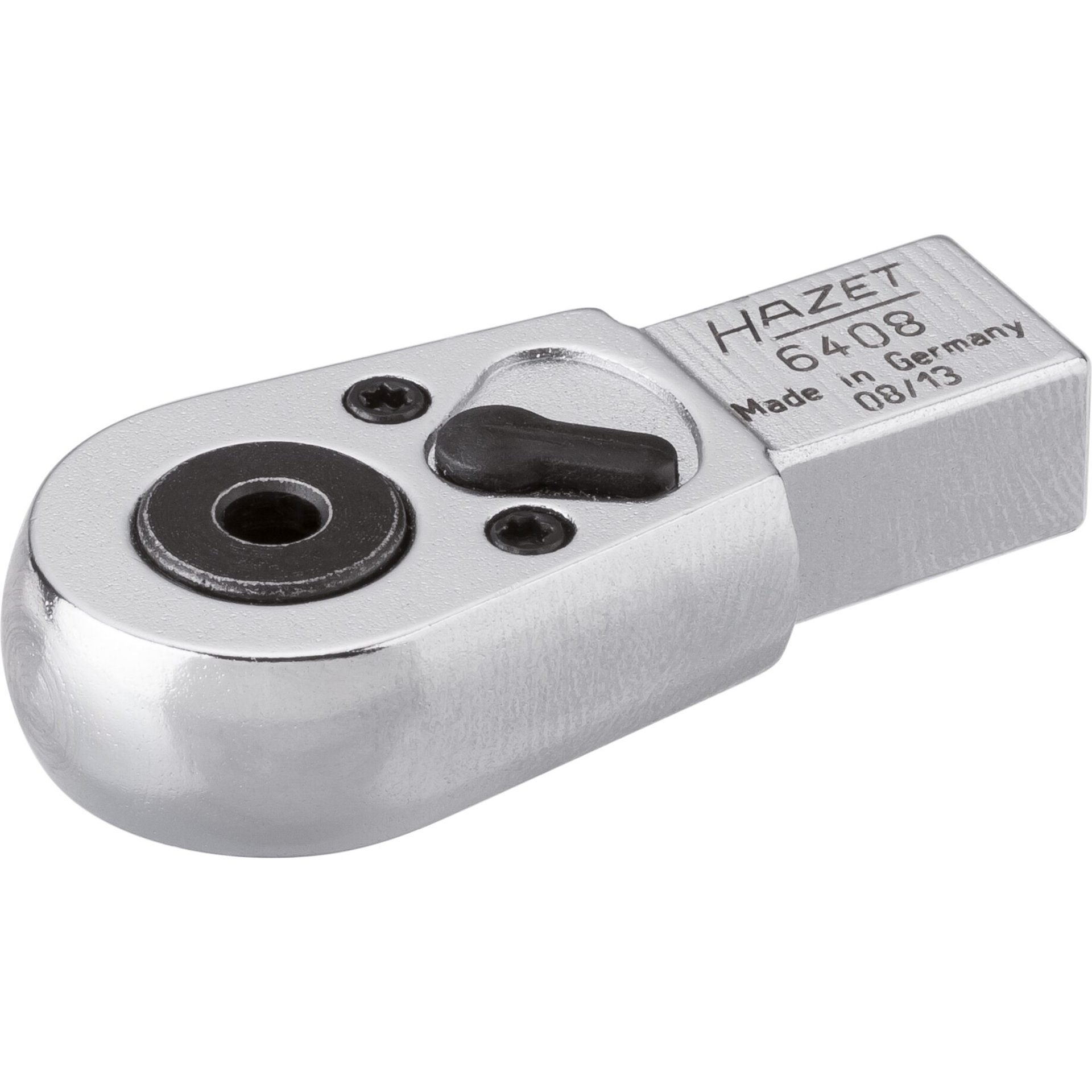 HAZET Bit Einsteck-Umschaltknarre 6408 ∙ 9 x 12 mm Einsteck-Vierkant ∙ 1/4 Zoll (6,3 mm) Sechskant hohl ∙ 46.5 mm