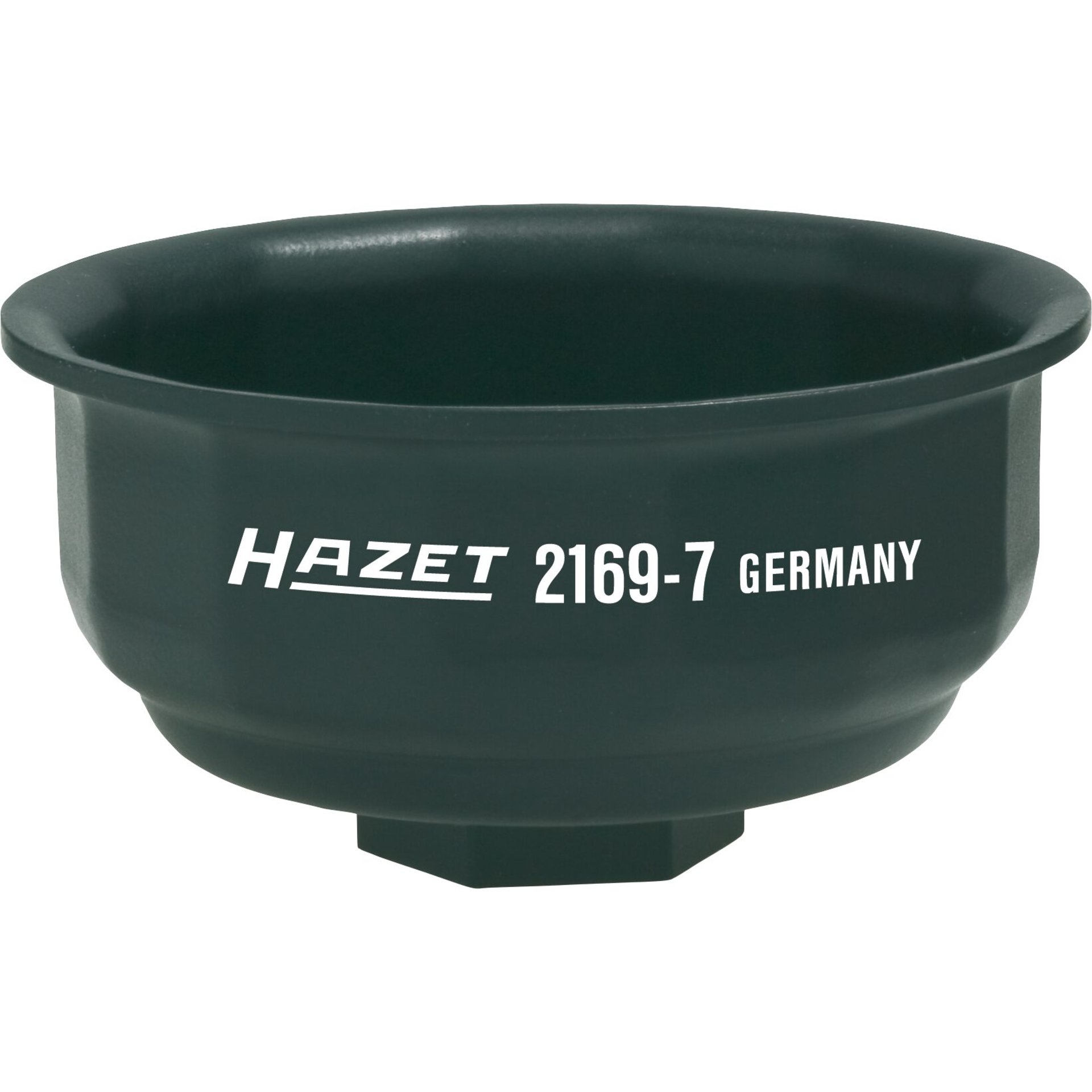 HAZET Oil filter wrench 2169-7 ∙ 1/2 inch (12.5 mm) square, hollow ∙ Outside 14-point profile ∙ size 64