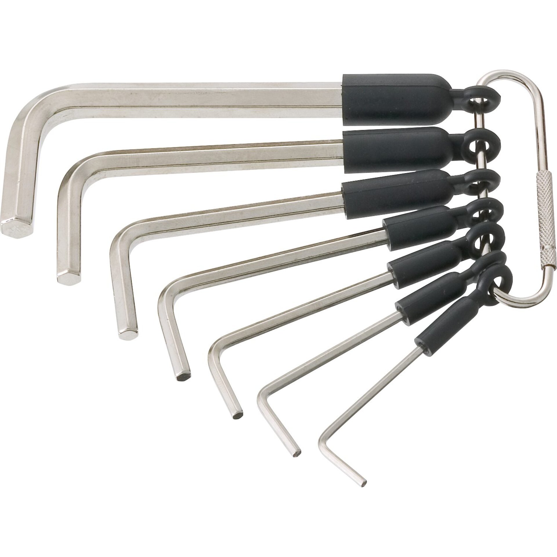 HAZET Jeu de clés mâles coudées 2100/7R ∙ Profil à 6 pans intérieurs ∙ 2 ∙ 2,5 ∙ 3 ∙ 4 ∙ 5 ∙ 6 ∙ 8 ∙ Nombre d'outils : 7