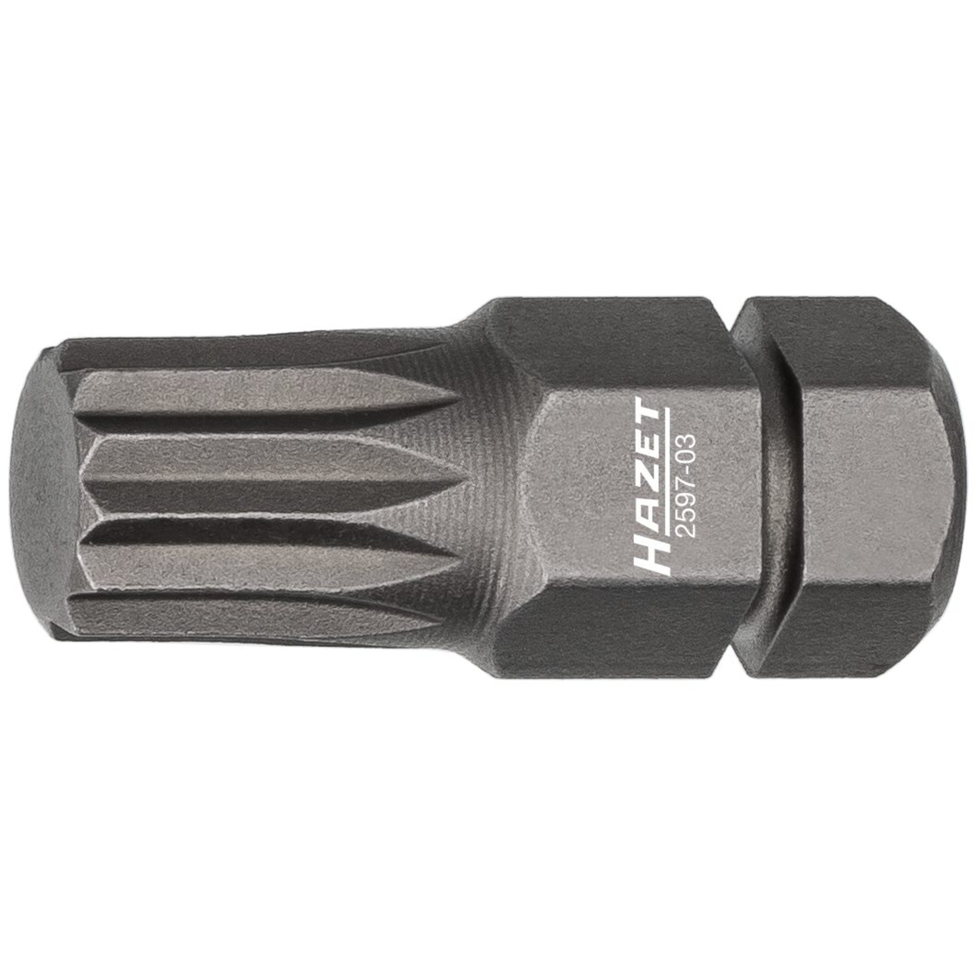 HAZET Embout-tournevis (bit) 2597-03 ∙ Hexagone massif 5/16 pouce (8 mm) ∙ Profil denture multiple intérieur XZN ∙ taille M8