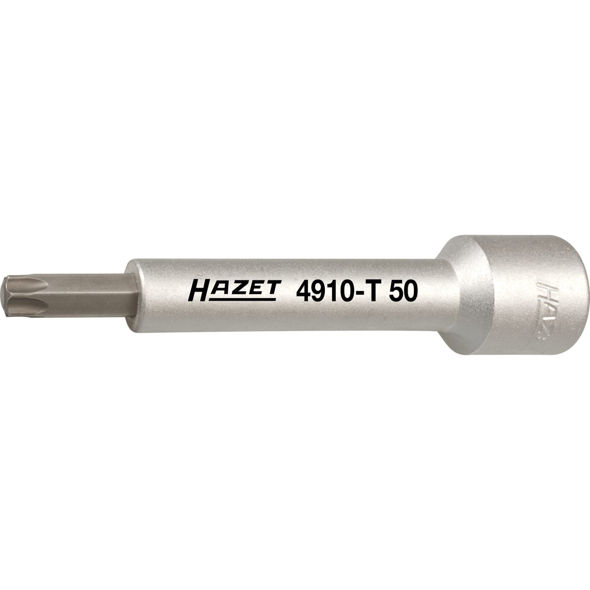 HAZET Counterholder for piston rod 4910-T50 ∙ 1/2 inch (12.5 mm) square, hollow ∙ Inside TORX® profile ∙ size T50