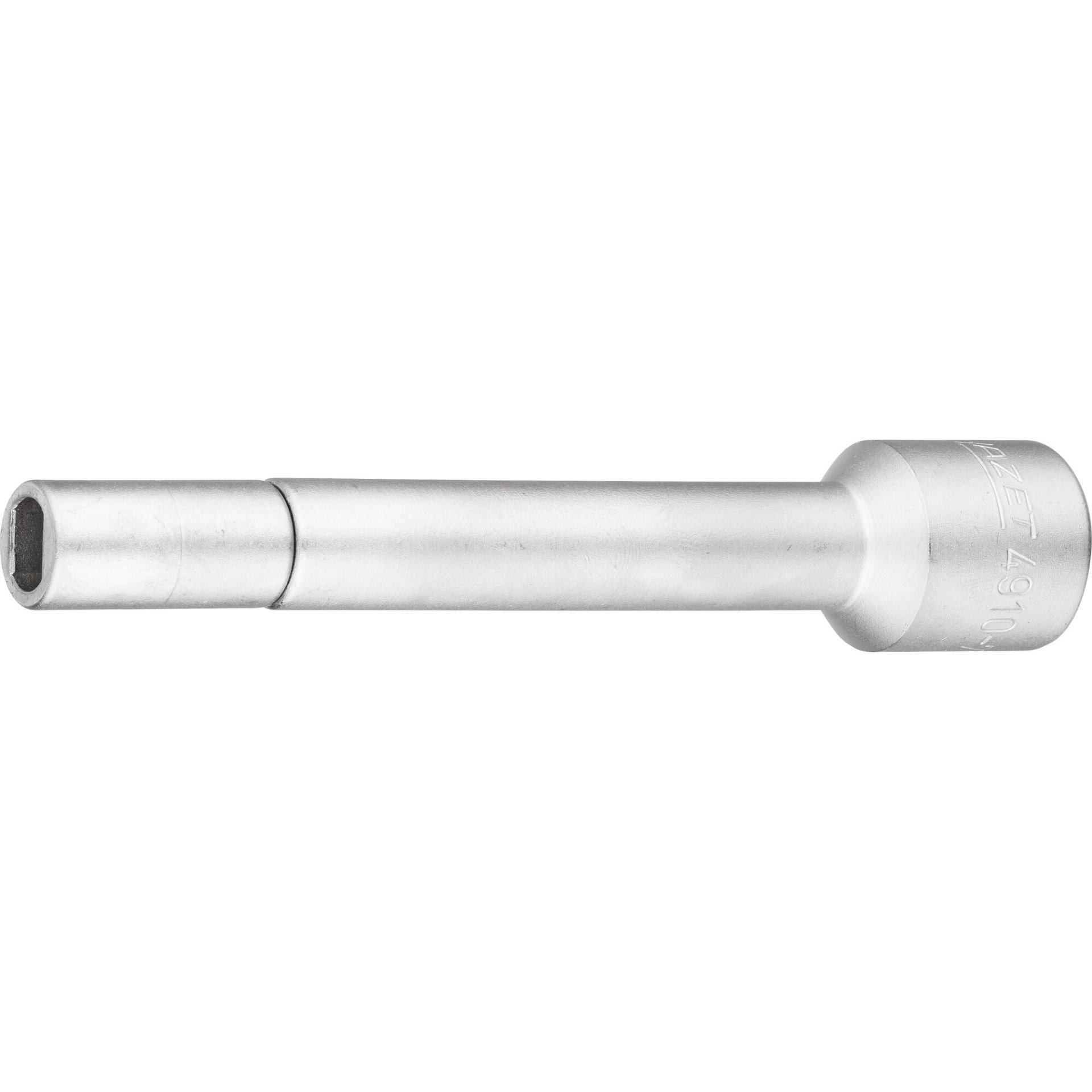 HAZET Extension 4910-71 ∙ 1/2 inch (12.5 mm) square, hollow ∙ Pin profile, hollow ∙ size for pin profile 7.1 x 9.6 mm