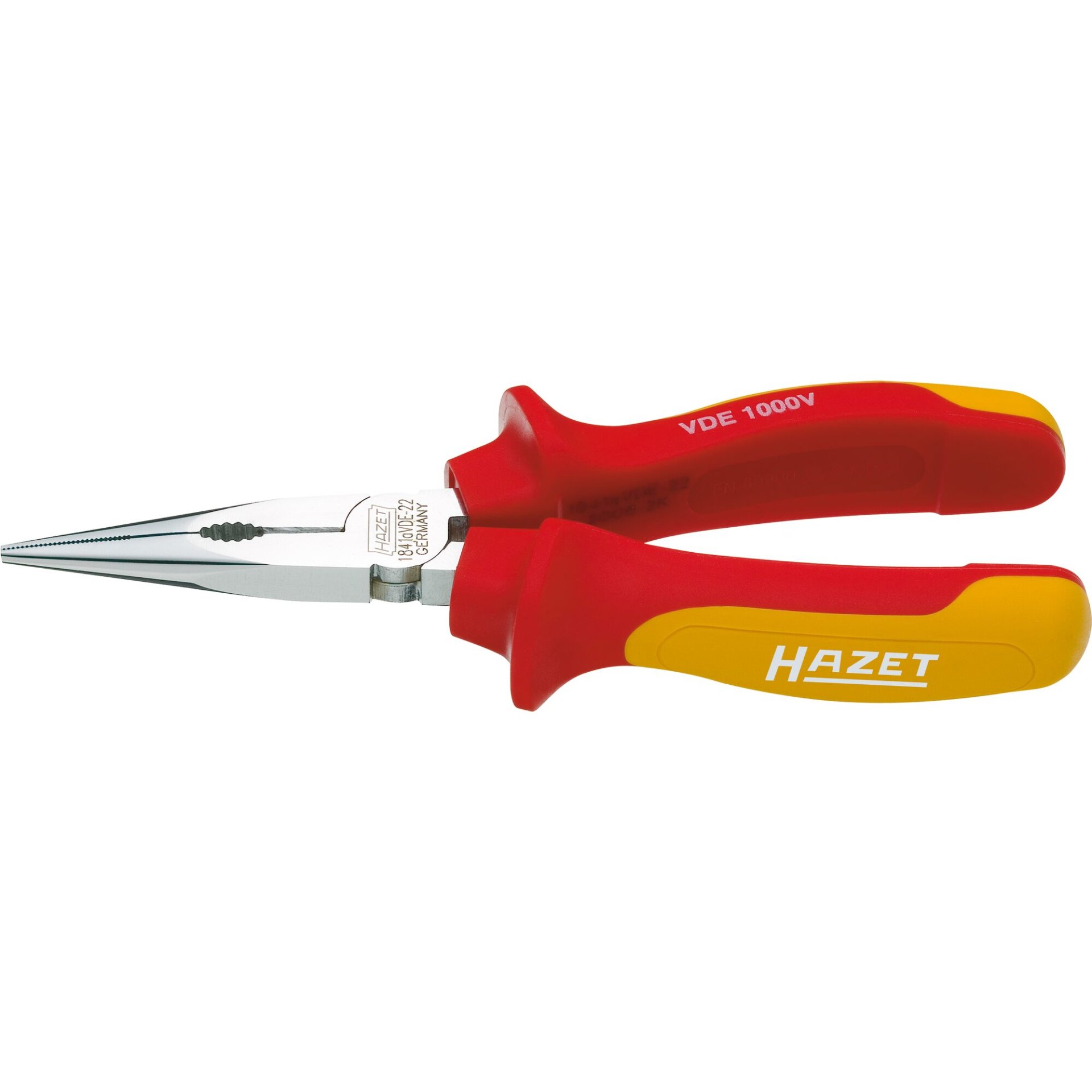 HAZET Snipe nose pliers ∙ with protective insulation 1841AVDE-22 ∙ 160 mm