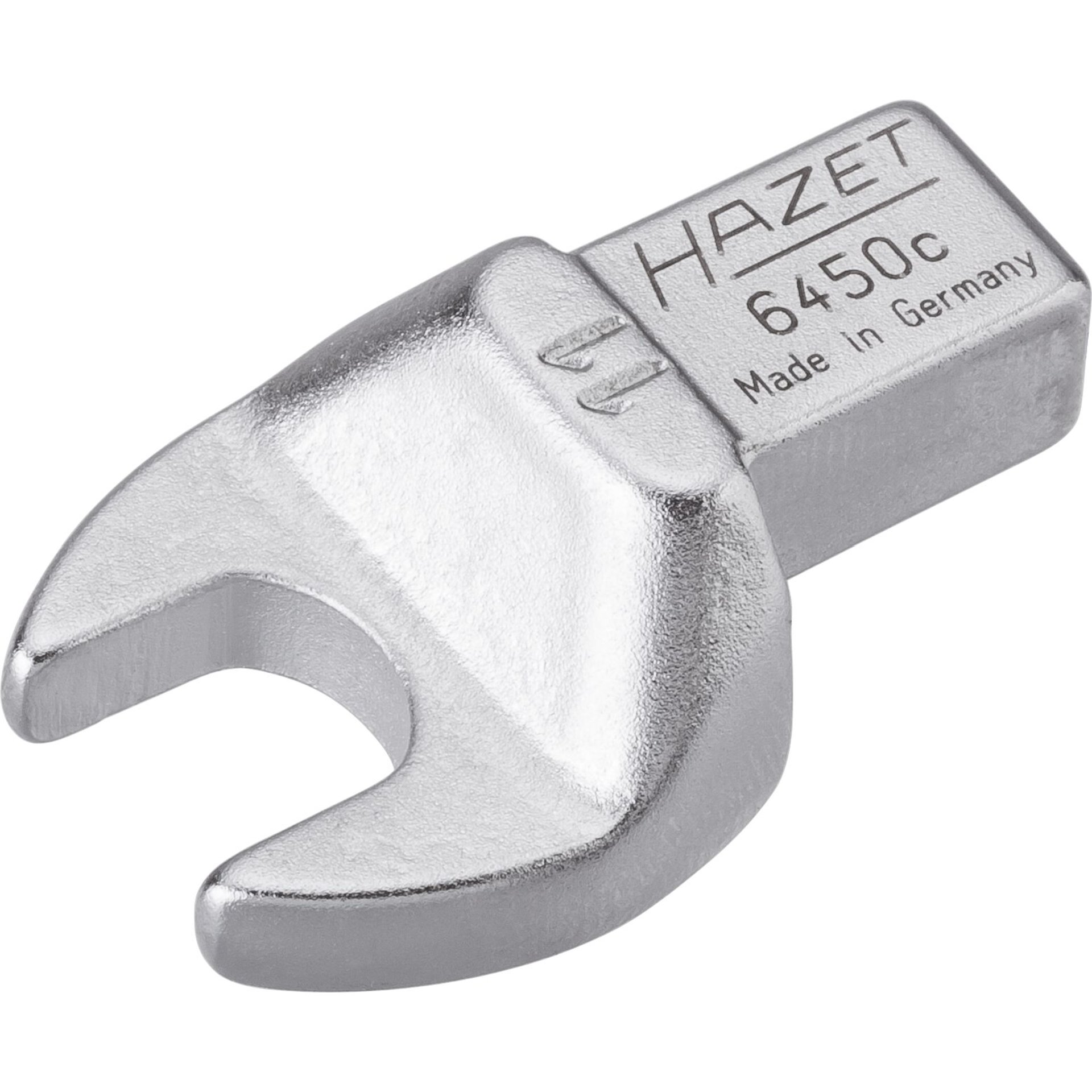 HAZET Einsteck-Maulschlüssel 6450C-11 ∙ 9 x 12 mm Einsteck-Vierkant massiv ∙ Außenprofil Sechskant ∙ SW 11 mm