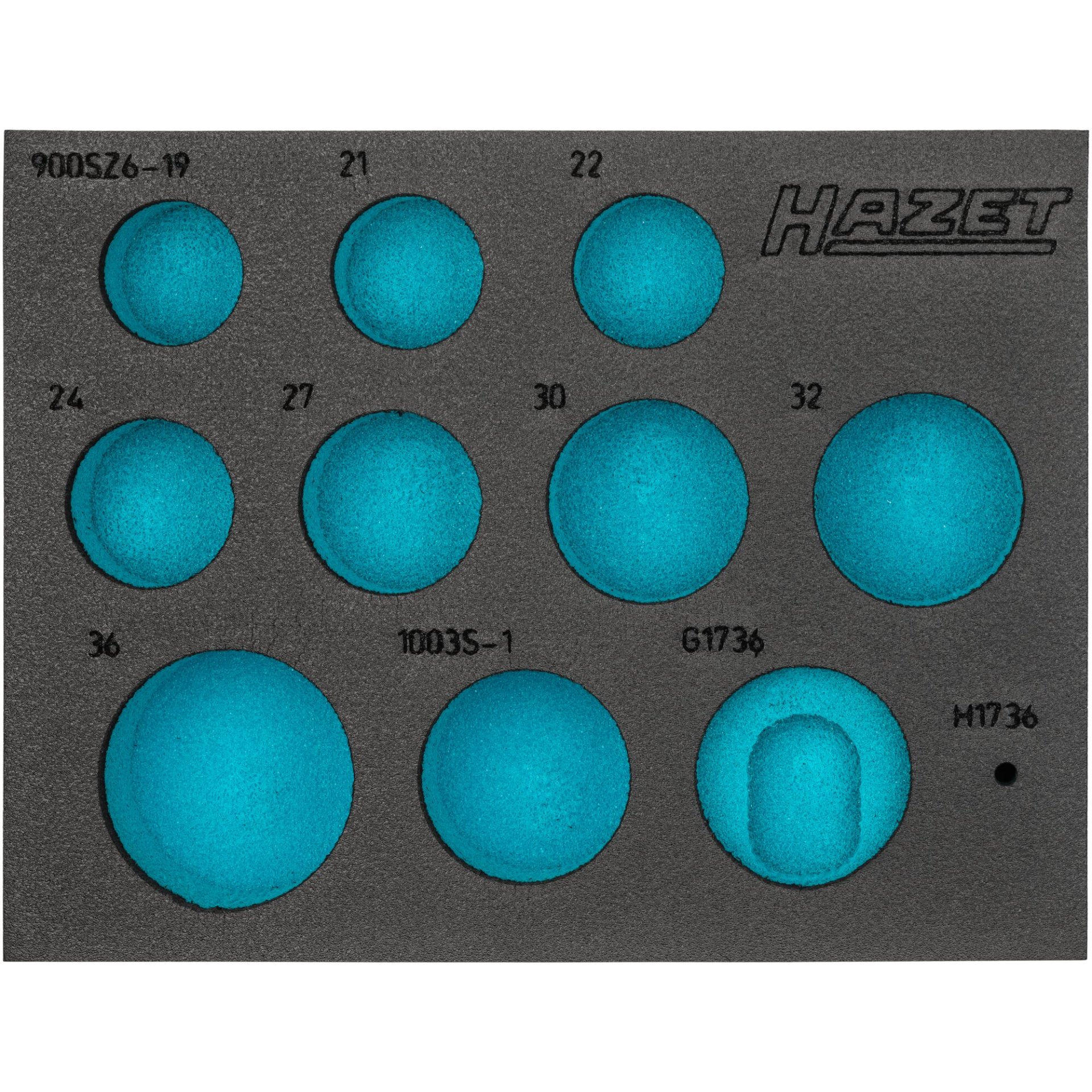 HAZET Garniture en mousse souple bimatière 163-588L