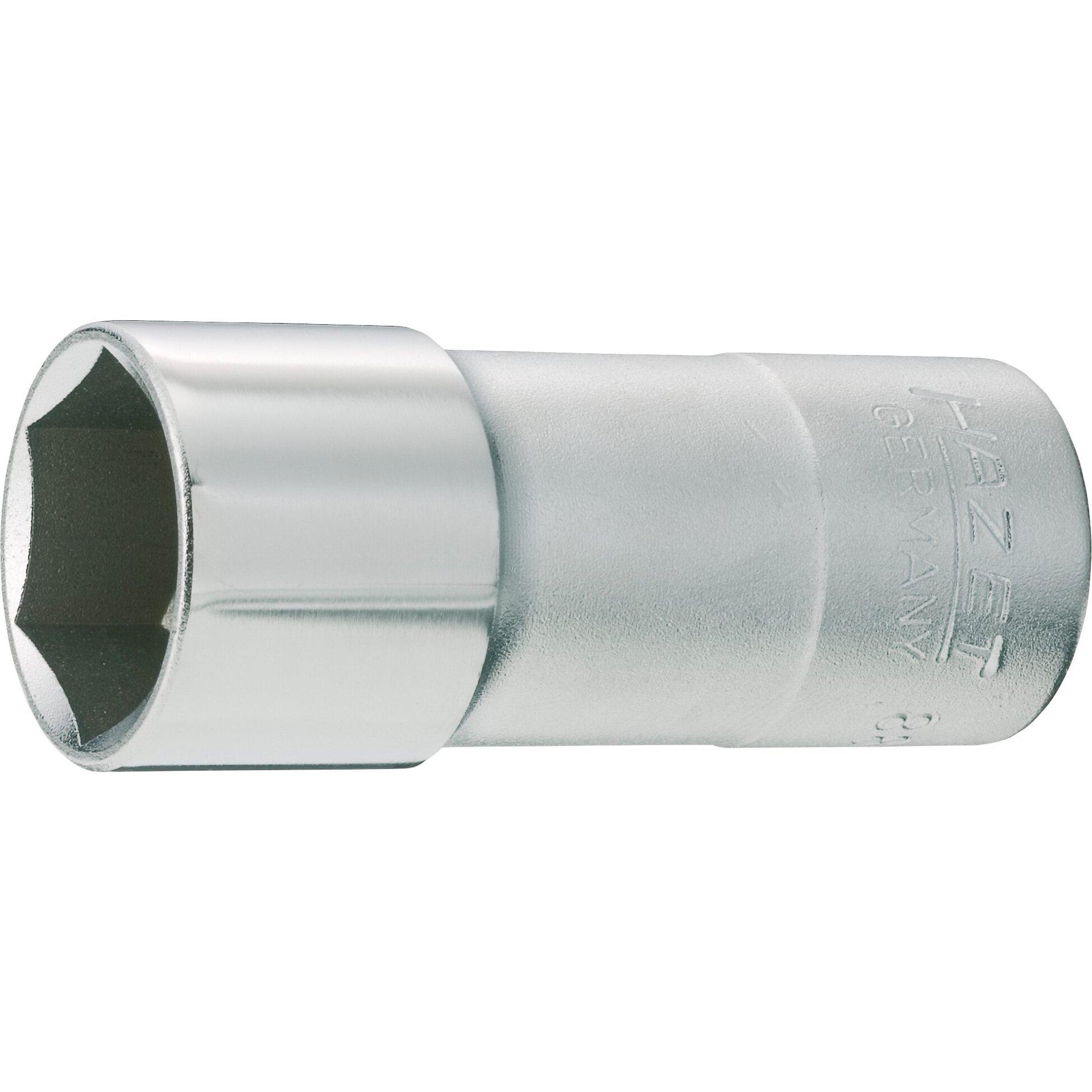 HAZET Spark plug socket 880KF ∙ 3/8 inch (10 mm) square, hollow ∙ Outside hexagon profile ∙ size 20.8 mm ∙ 13/16″