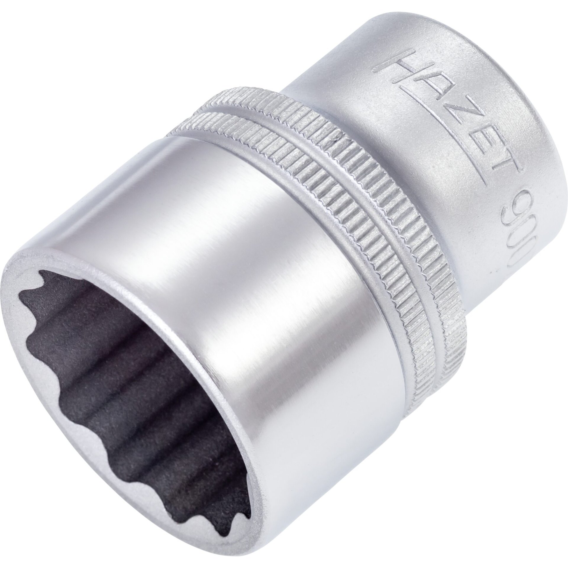 HAZET Steckschlüsseleinsatz ∙ Doppelsechskant 900Z-25 ∙ 1/2 Zoll (12,5 mm) Vierkant hohl ∙ Außen Doppelsechskant-Tractionsprofil ∙ 25 mm