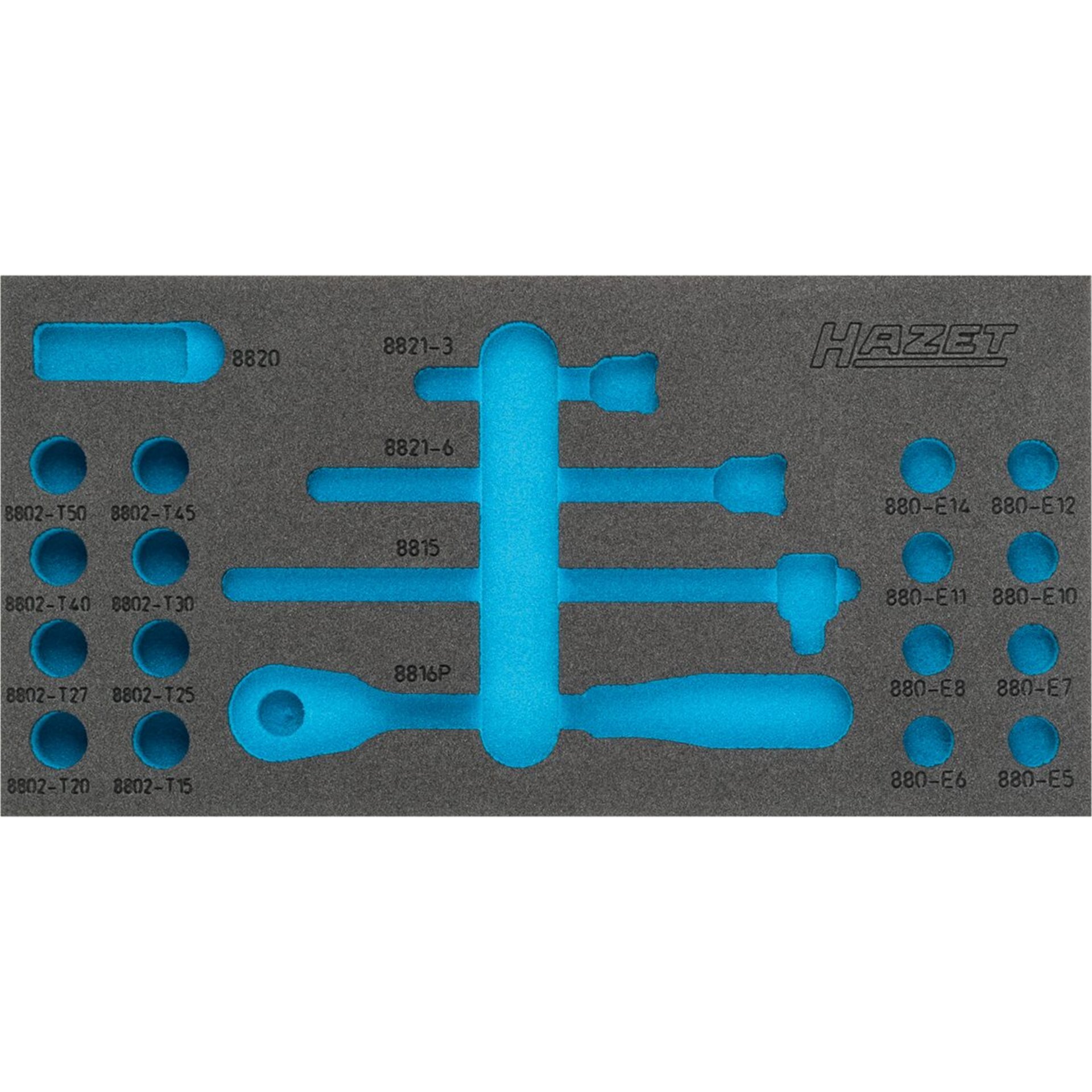 HAZET 2-component soft foam insert 163-348L ∙ 342 mm x 172 mm