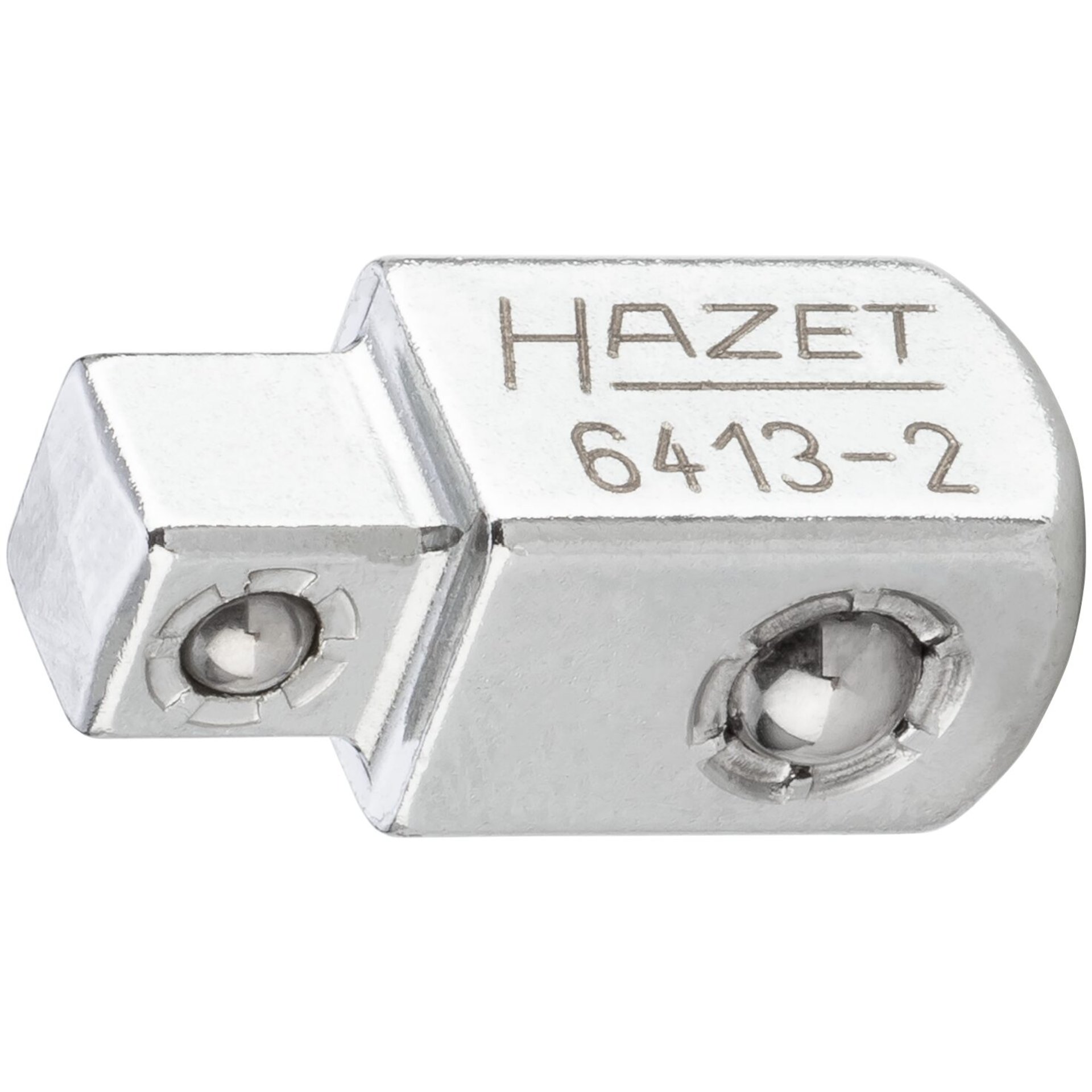 HAZET Sliding square 6413-2 ∙ 3/8 inch (10 mm) square, solid ∙ 1/4 inch (6.3 mm) square, solid ∙ 22 mm