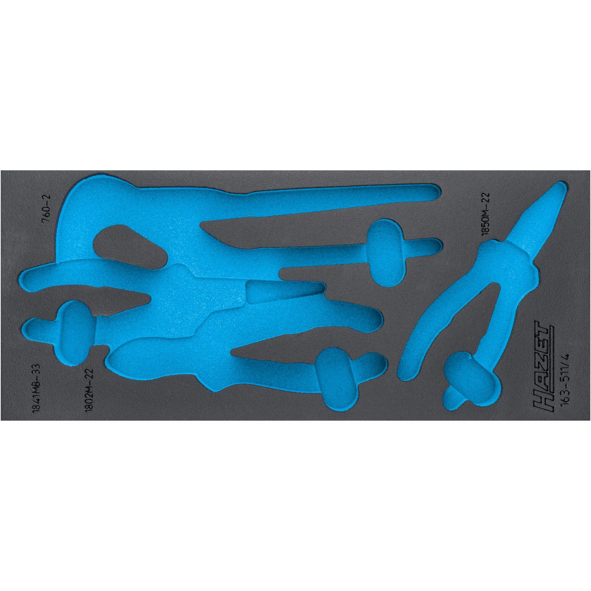 HAZET 2-Komponenten Weichschaumeinlage 163-511L ∙ L x B: 392 mm x 172 mm