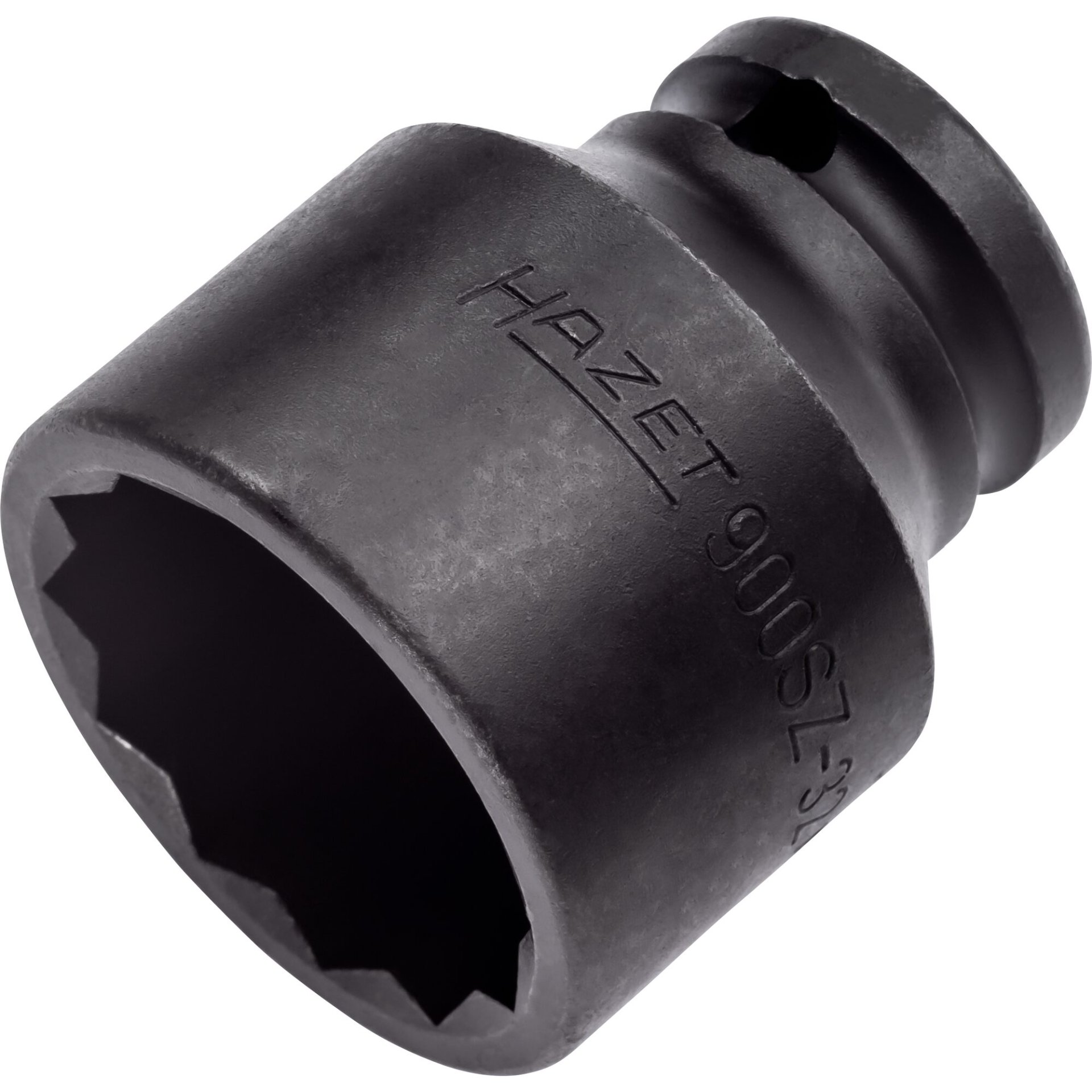 HAZET Schlag-, Maschinenschrauber Steckschlüsseleinsatz ∙ Doppelsechskant 900SZ-32 ∙ 1/2 Zoll (12,5 mm) Vierkant hohl ∙ Außen Doppelsechskant-Tractionsprofil ∙ 32 mm