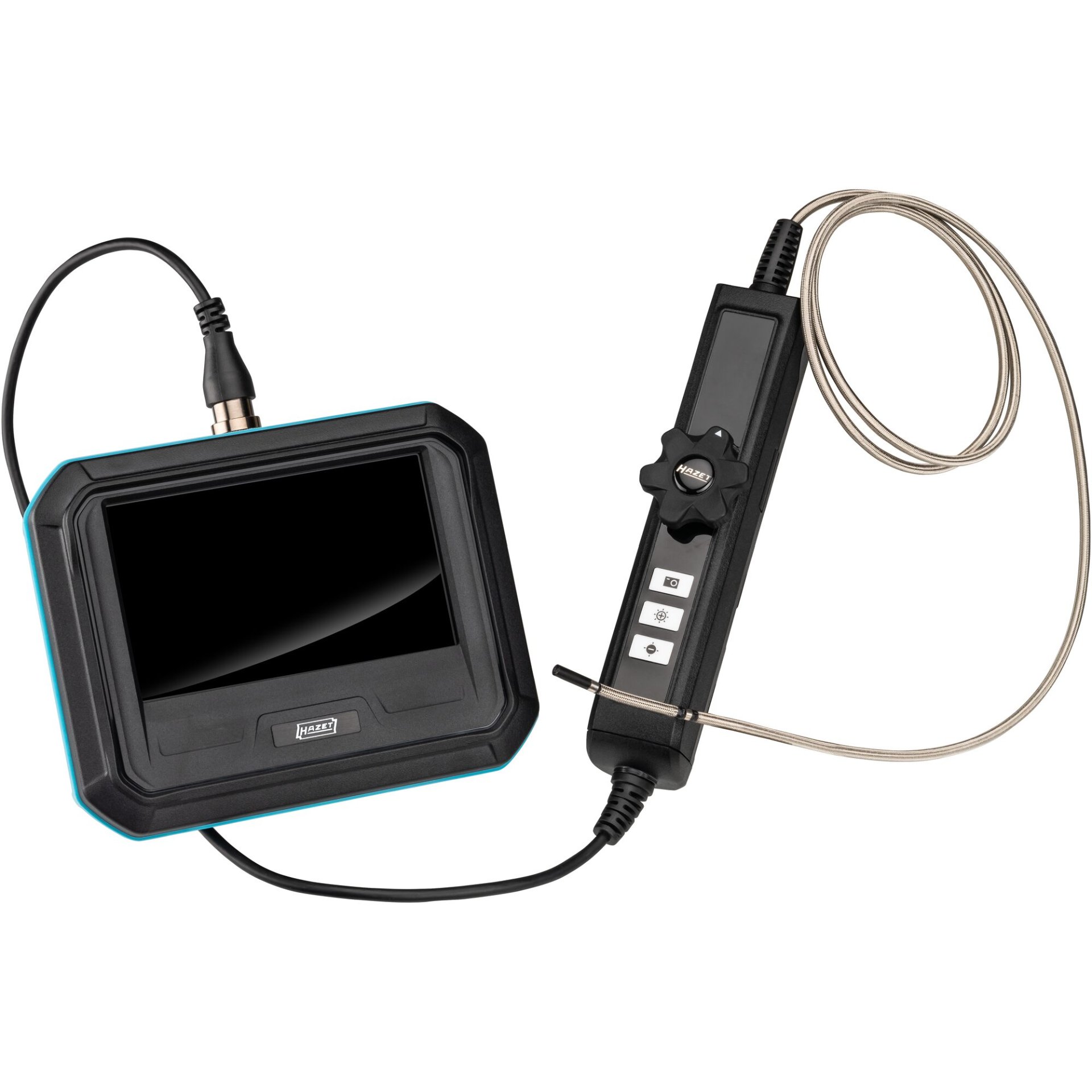 HAZET Pantalla táctil HD de juego de endoscopio con sonda giratoria 180°, ⌀ 3,9 mm 4812-23/5AF ∙ 5 piezas ∙ Número de herramientas: 5