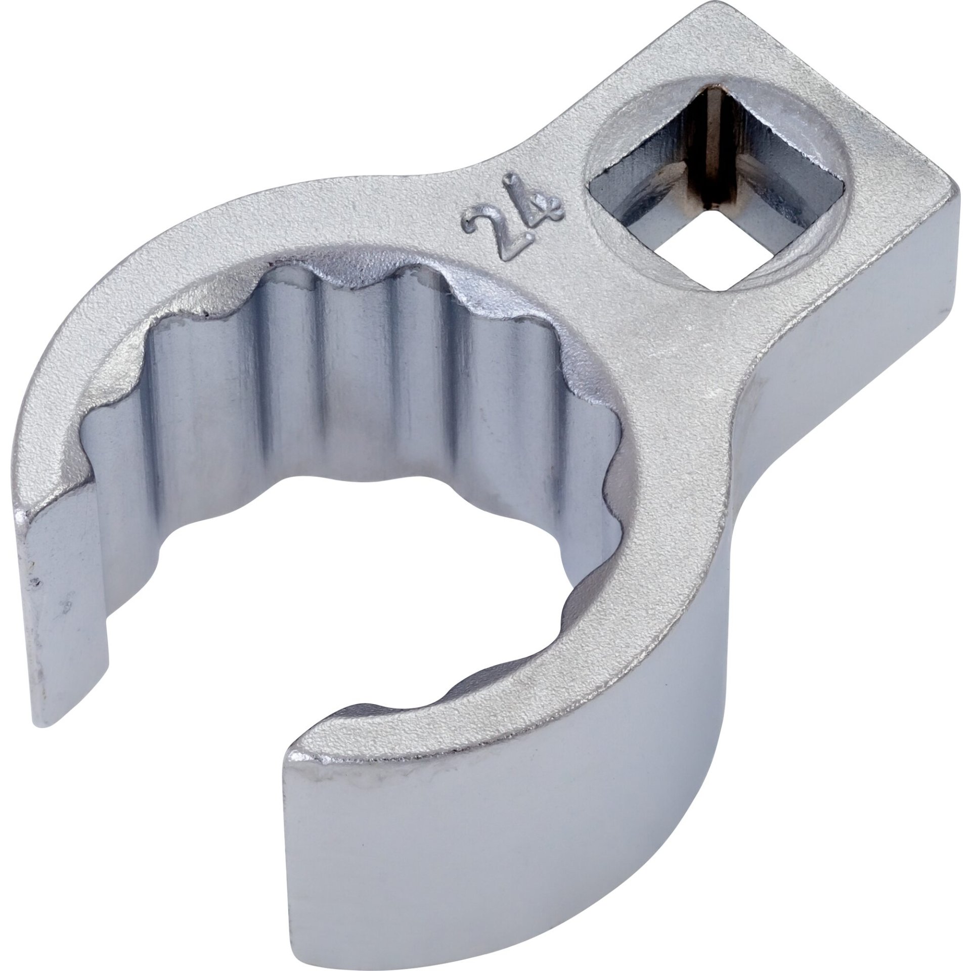 HAZET Box-end wrench ∙ 12-point ∙ open 848Z-24 ∙ 3/8 inch (10 mm) square, hollow ∙ Outside 12-point profile ∙ size 24 mm ∙ Inside square 10 = 3⁄8″
