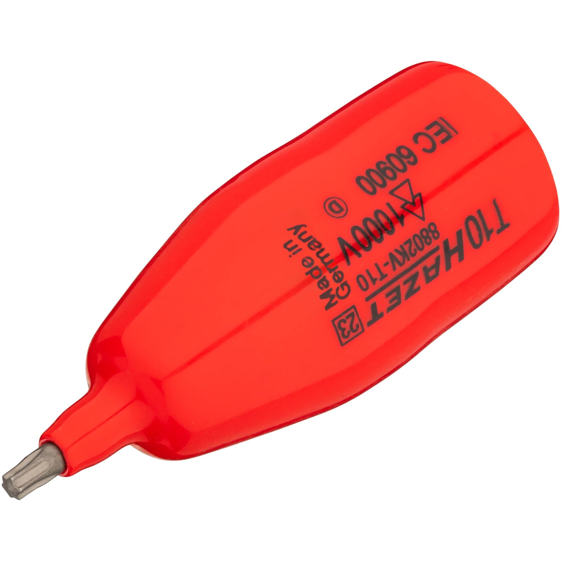 HAZET Schraubendreher-Steckschlüsseleinsatz ∙ schutzisoliert 8802KV-T10 ∙ 3/8 Zoll (10 mm) Vierkant hohl ∙ Innen TORX® Profil ∙ SW T10