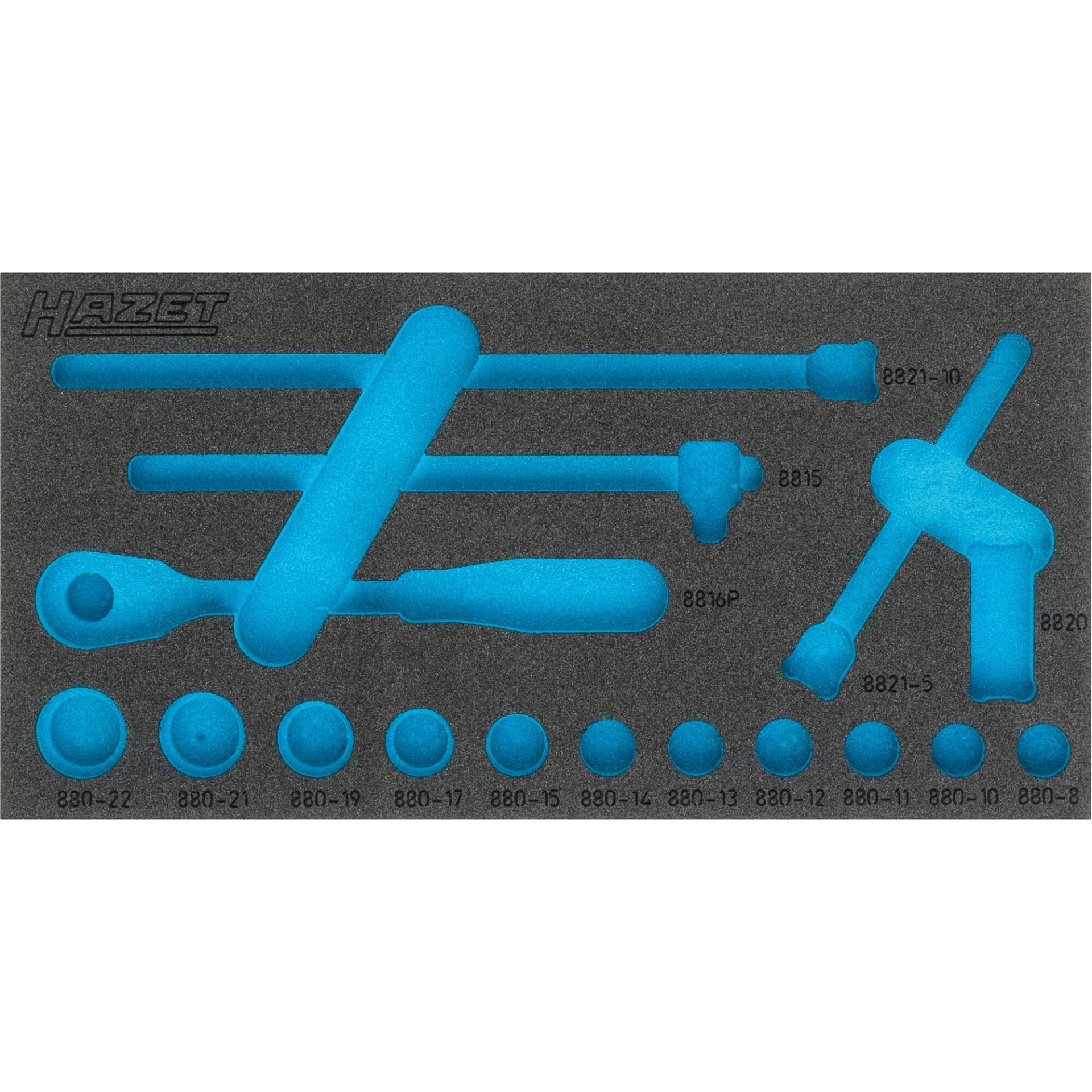 HAZET Cubeta de espuma suave de 2 componentes 163-334L ∙ 342 mm x 172 mm