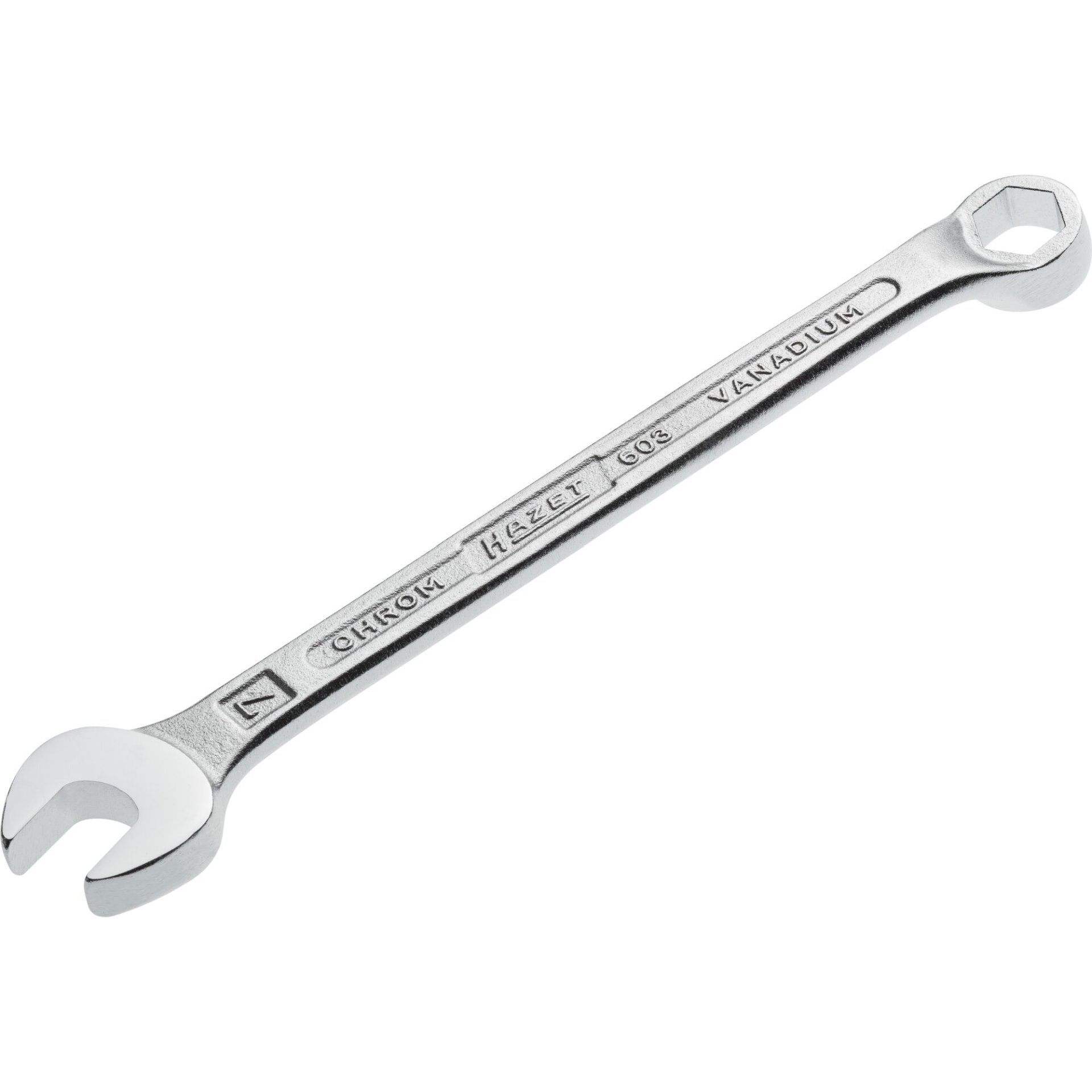 HAZET Ring-Maulschlüssel 603-7 ∙ Außen Sechskant-Tractionsprofil ∙ 7 mm