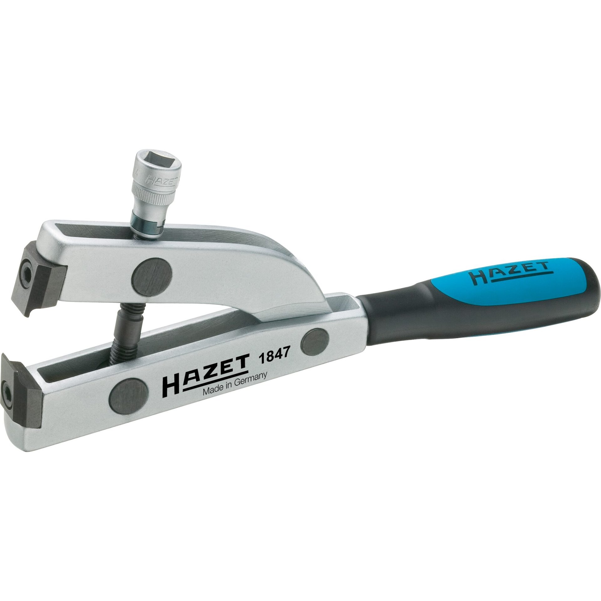 HAZET Clamp pliers for axle boots 1847 ∙ 3/8 inch (10 mm) square, hollow ∙ 178 mm