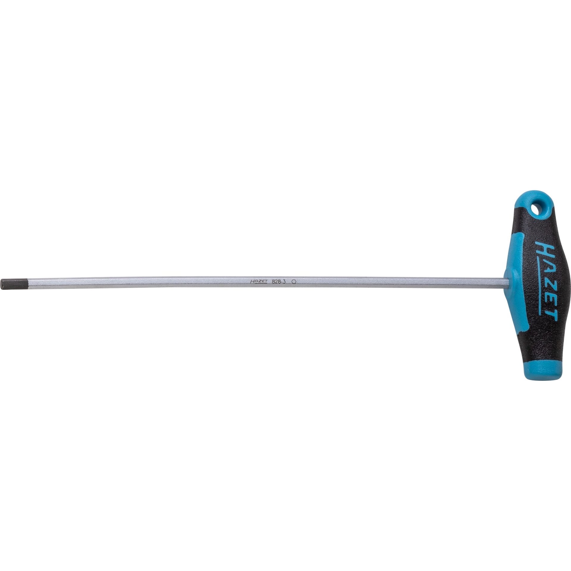 HAZET Screwdriver ∙ with T-handle 828-3 ∙ Inside hexagon profile ∙ size 3 mm