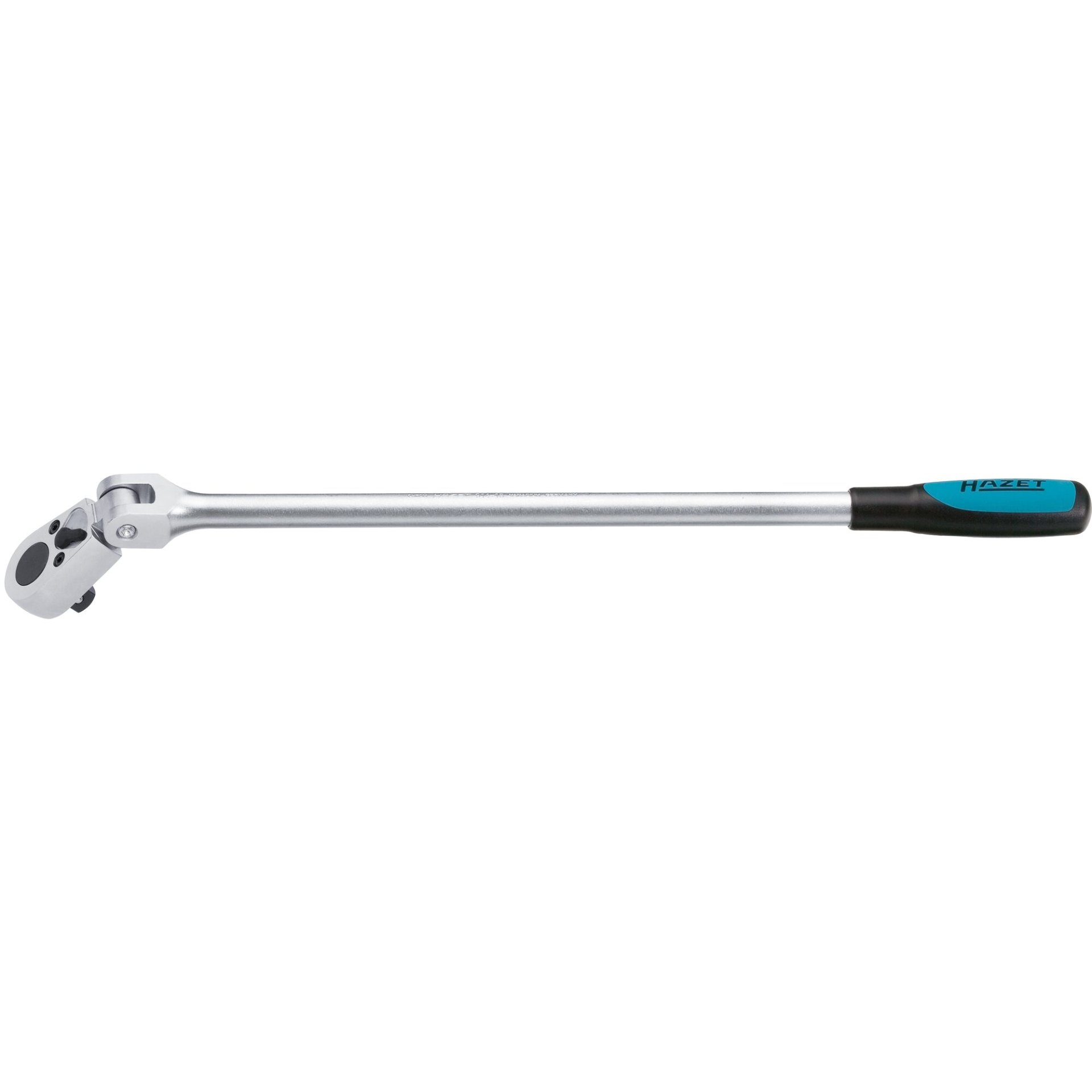 HAZET Umschaltknarre ∙ lang ∙ mit Gelenk 916GL ∙ 1/2 Zoll (12,5 mm) Vierkant massiv ∙ 511 mm