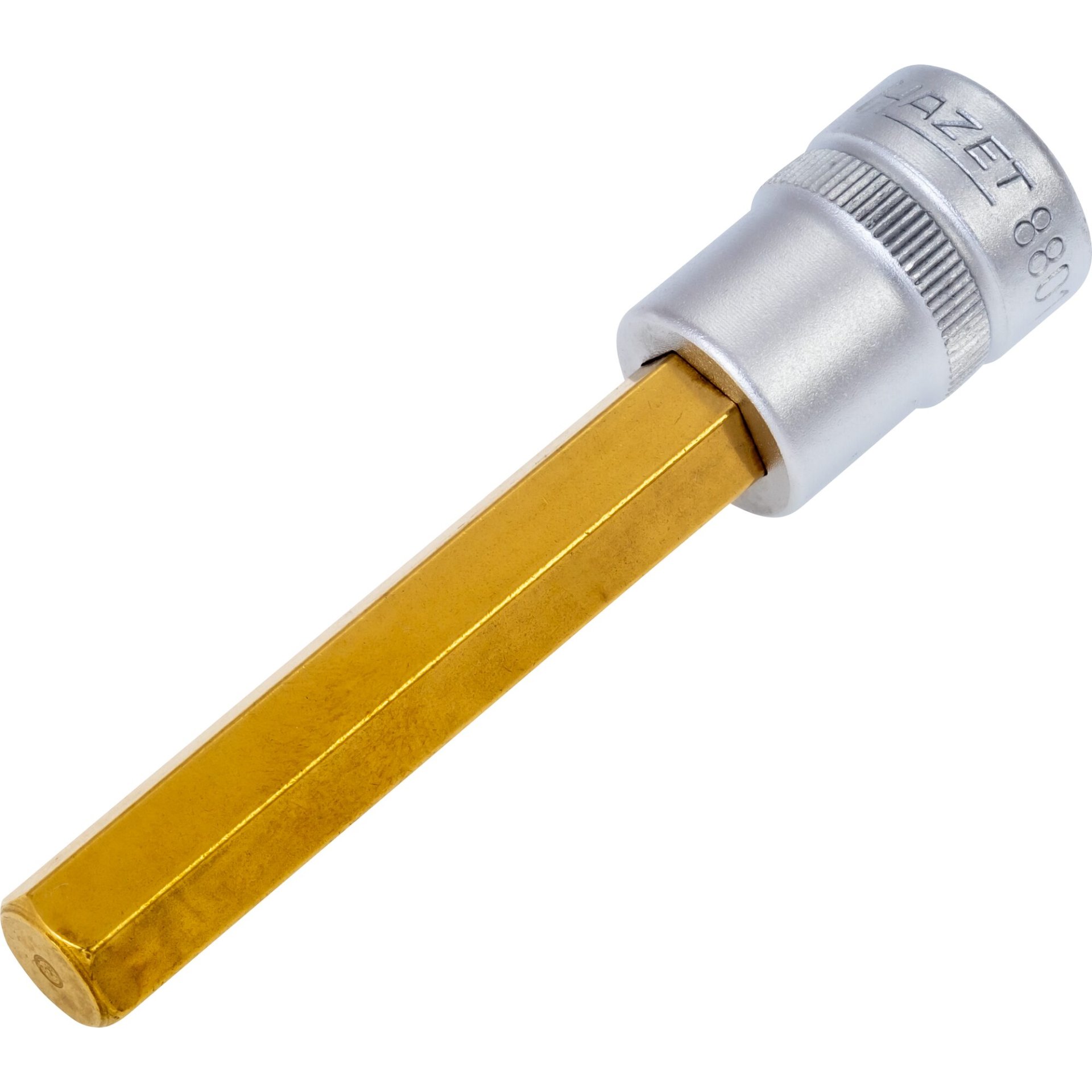 HAZET Schraubendreher-Steckschlüsseleinsatz 8801-10 ∙ 3/8 Zoll (10 mm) Vierkant hohl ∙ Innensechskant Profil ∙ SW 10 mm
