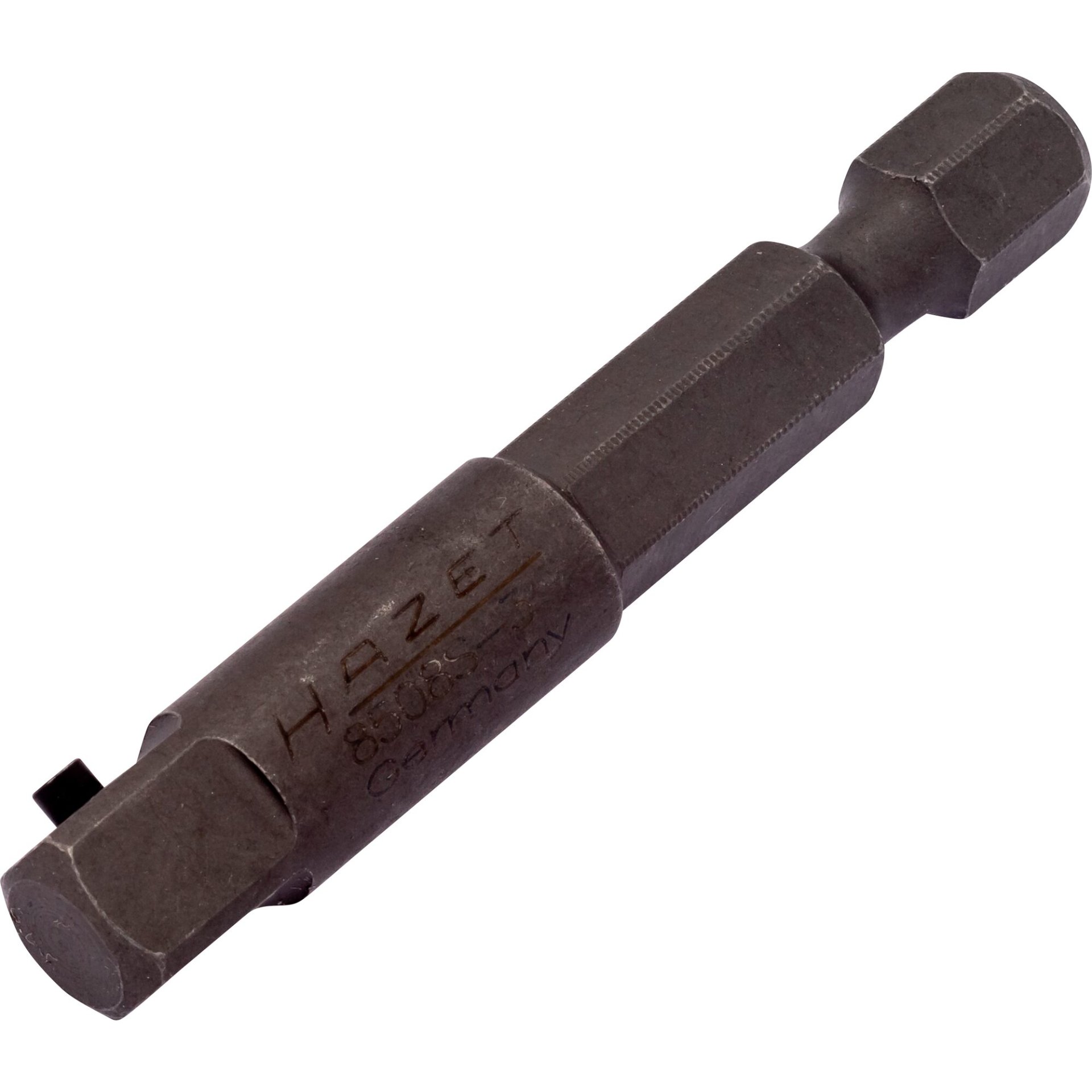 HAZET Kraft-Adapter 8508S-3 ∙ 1/4 Zoll (6,3 mm) Sechskant massiv ∙ 1/4 Zoll (6,3 mm) Vierkant massiv ∙ Länge: 50 mm