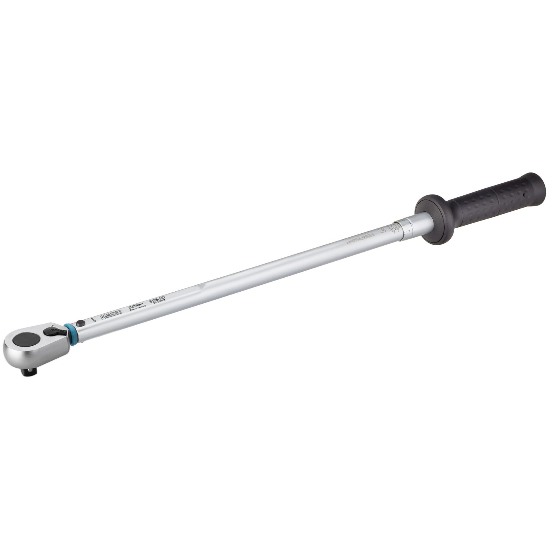 HAZET Torque wrench ∙ US-STANDARD 6128-1CT ∙ Torque range min-max: 67.8 – 339 Nm ∙ lbf min-max: 50 – 250 lbf.ft∙ Accuracy: 3% ∙ 1/2 inch (12.5 mm) square, solid ∙ 660 mm