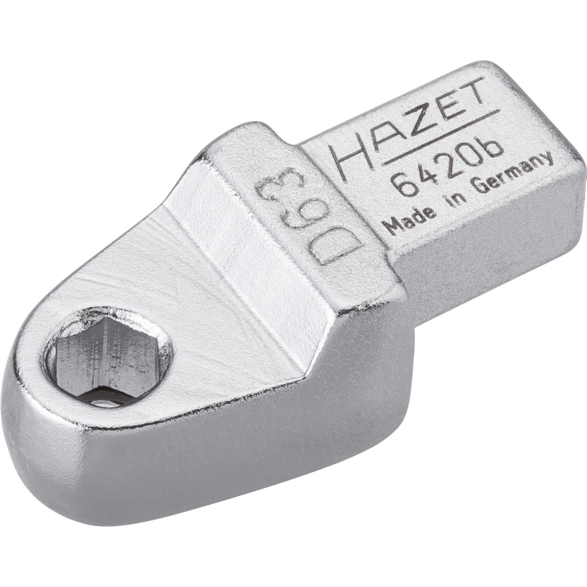 HAZET Insert tool holder for bits 6420B ∙ 9 x 12 mm insert square ∙ 1/4 inch (6.3 mm) hexagon, hollow ∙ 40.5 mm
