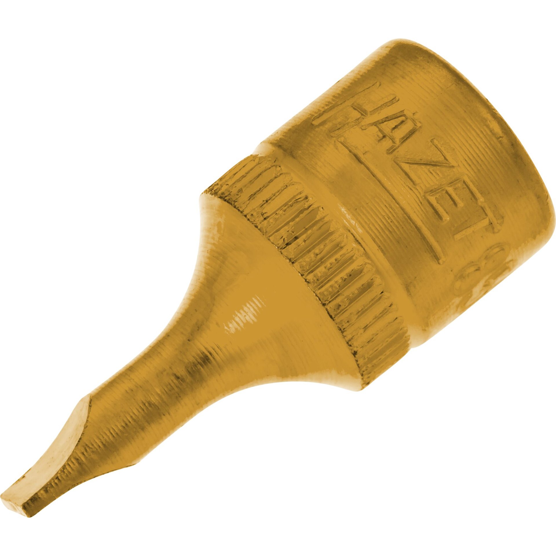 HAZET Schraubendreher-Steckschlüsseleinsatz 8503-0.8X4 ∙ 1/4 Zoll (6,3 mm) Vierkant hohl ∙ Schlitz Profil ∙ SW 0,8 x 4 mm