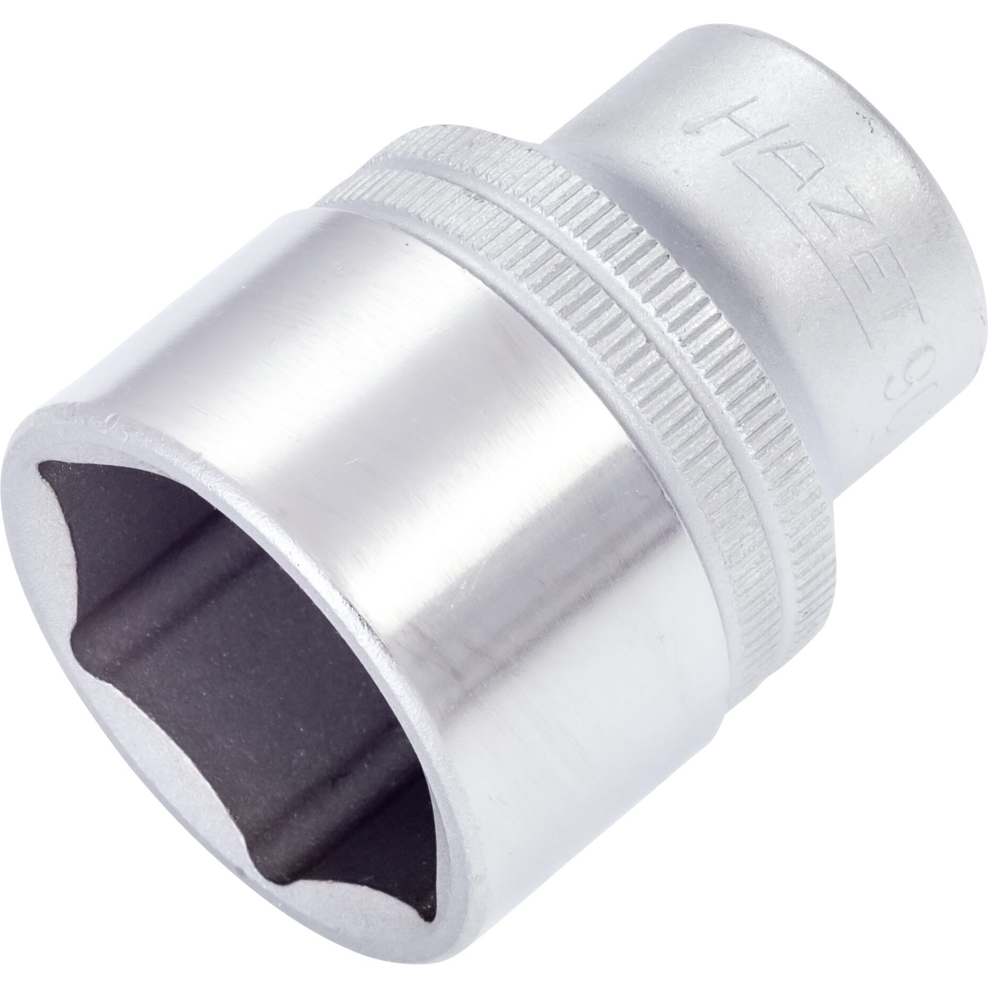 HAZET Socket ∙ hexagon 900-27 ∙ 1/2 inch (12.5 mm) square, hollow ∙ Outside hexagon traction profile ∙ size 27 mm