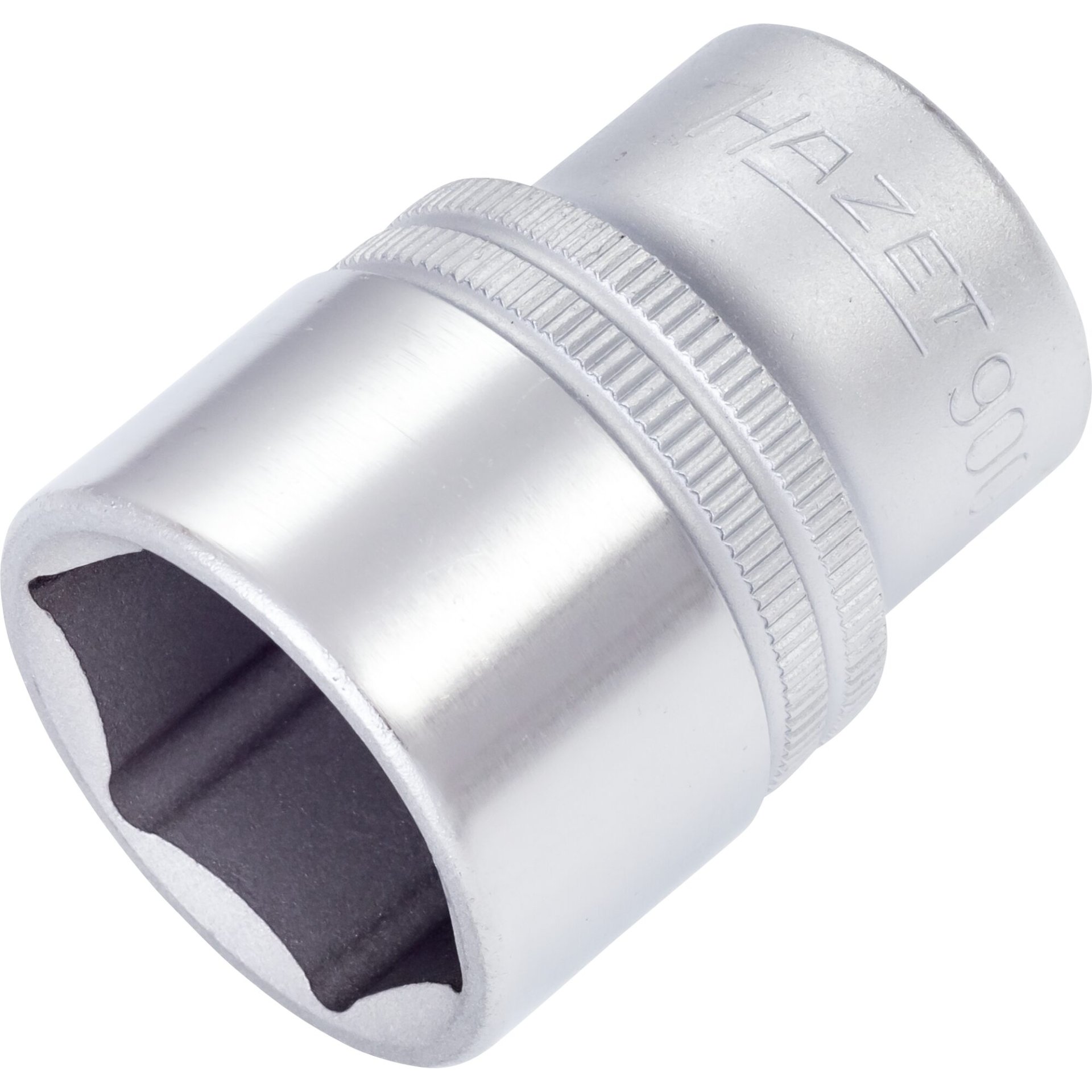 HAZET Socket ∙ hexagon 900-24 ∙ 1/2 inch (12.5 mm) square, hollow ∙ Outside hexagon traction profile ∙ size 24 mm